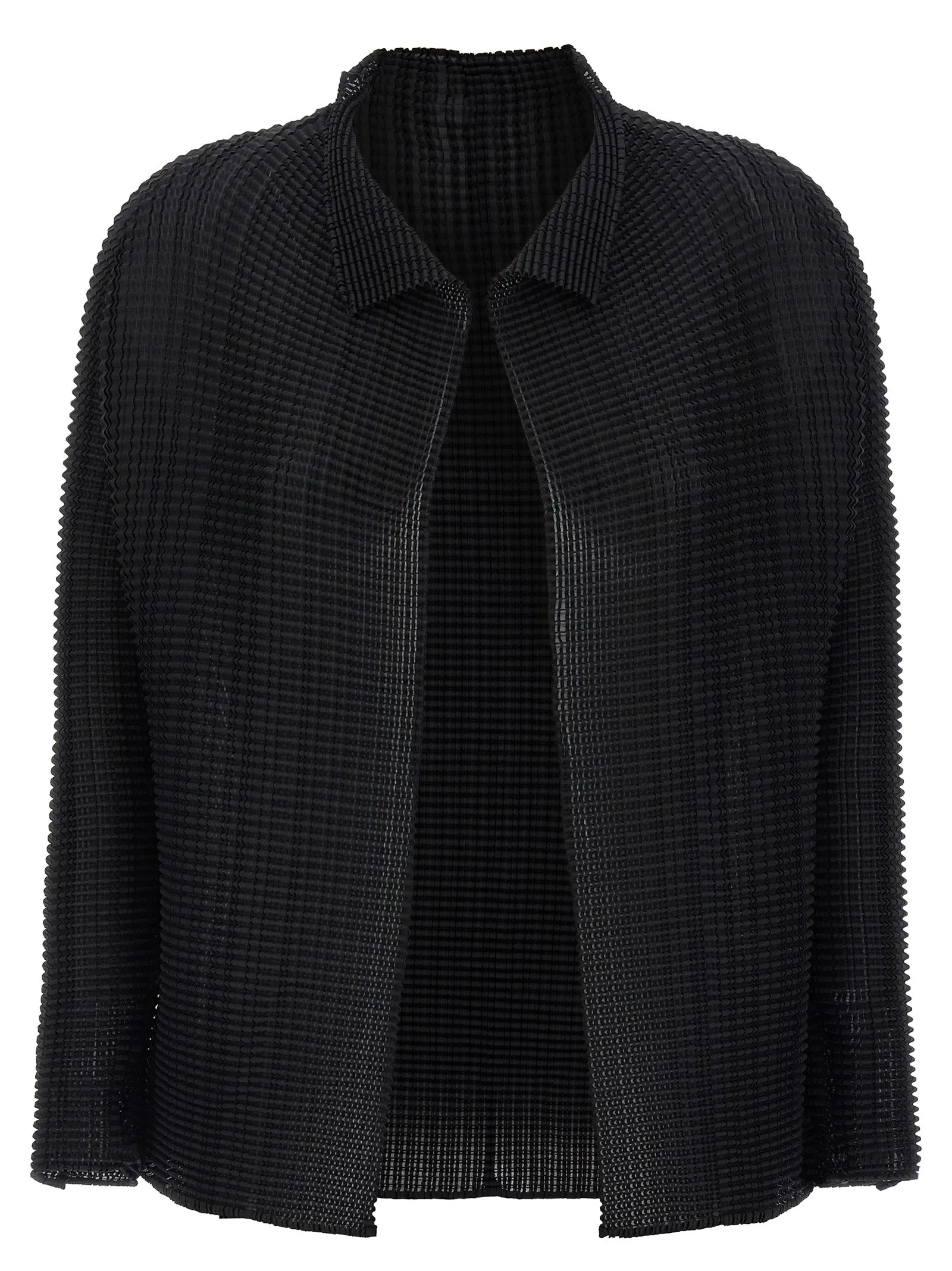 Wooly Pleats-56 Maglioni Nero