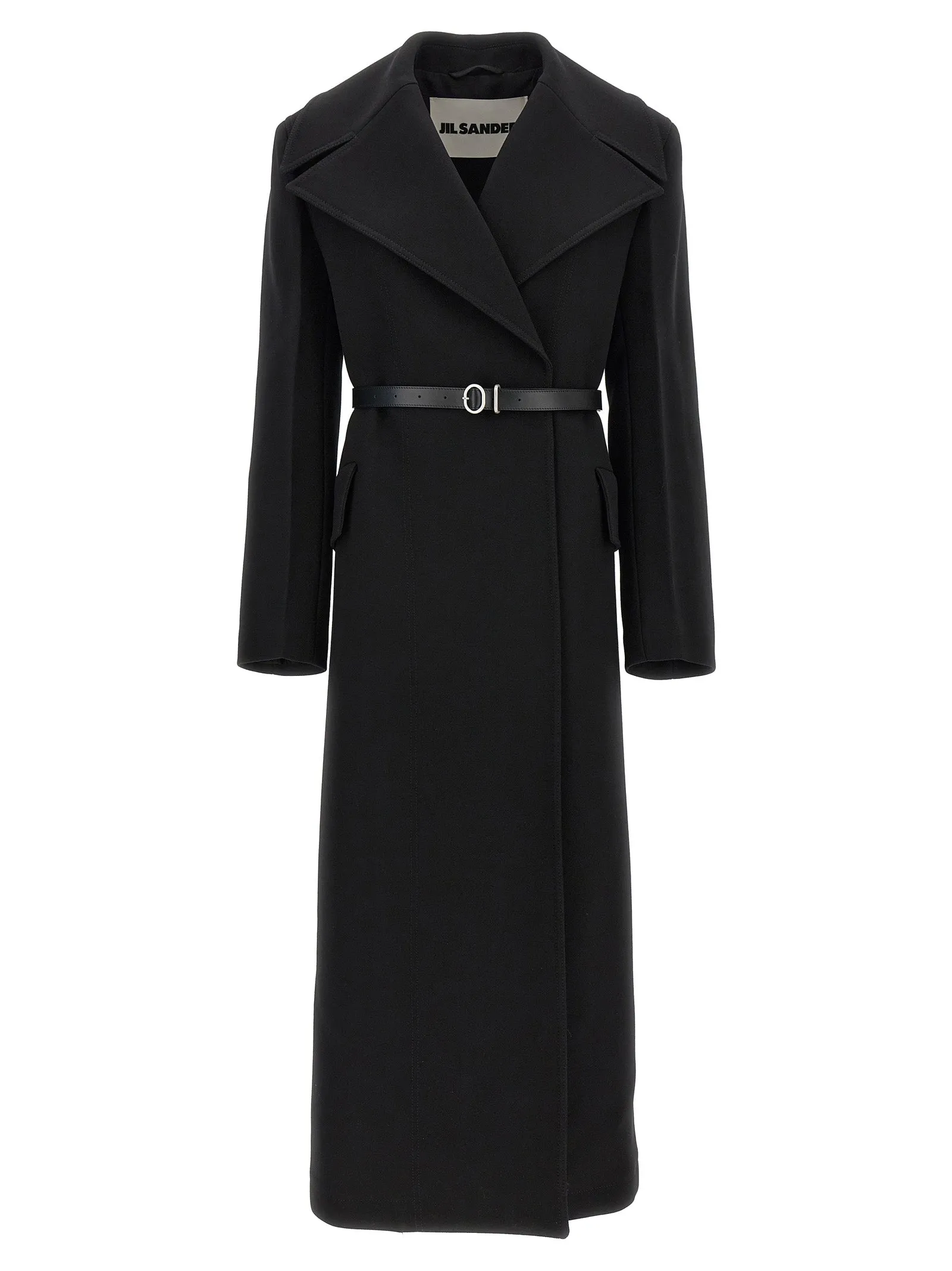 Double-Breasted Coat Trench E Impermeabili Nero