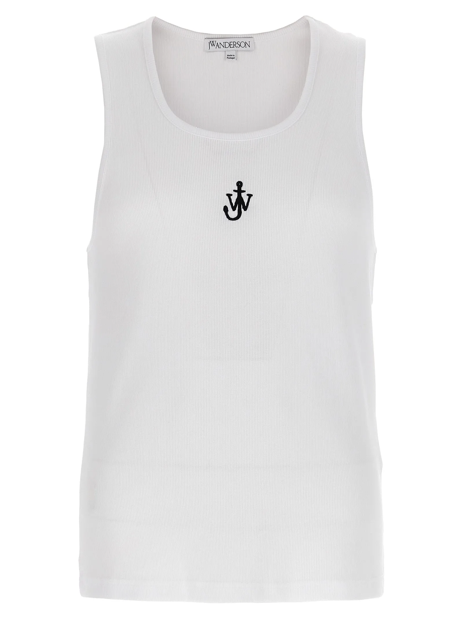 Anchor Embroidery Top Bianco/Nero