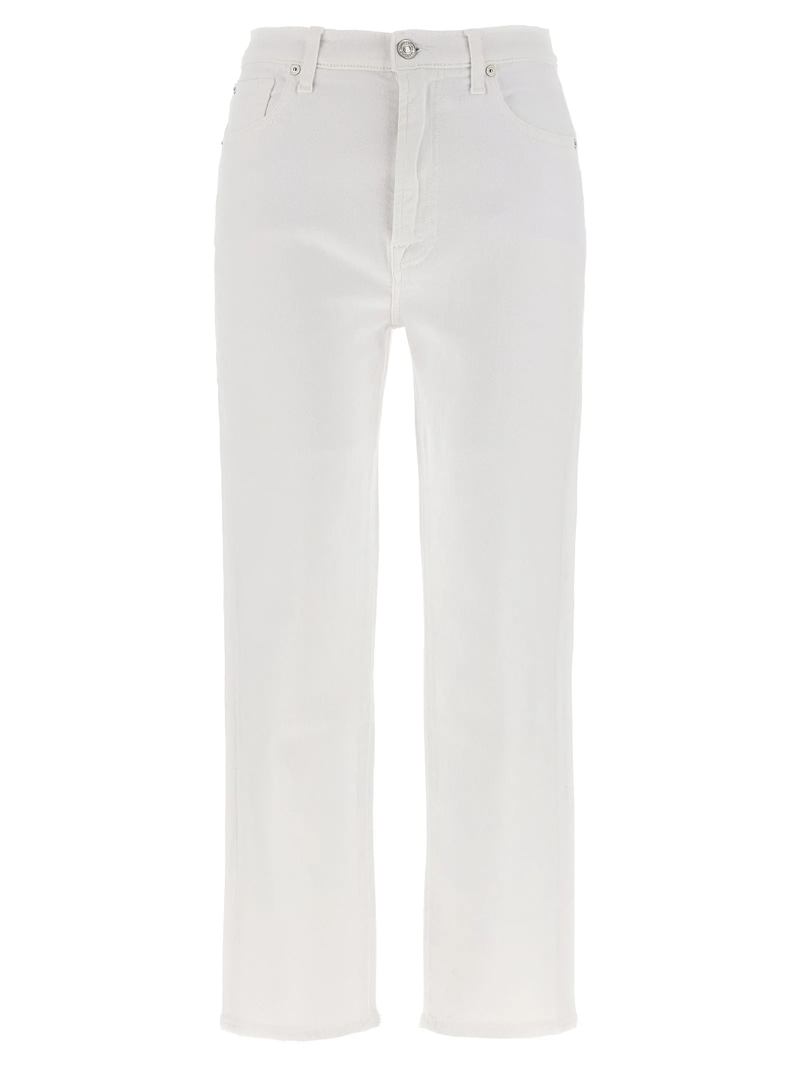 Easy Slim Ankle Jeans Bianco