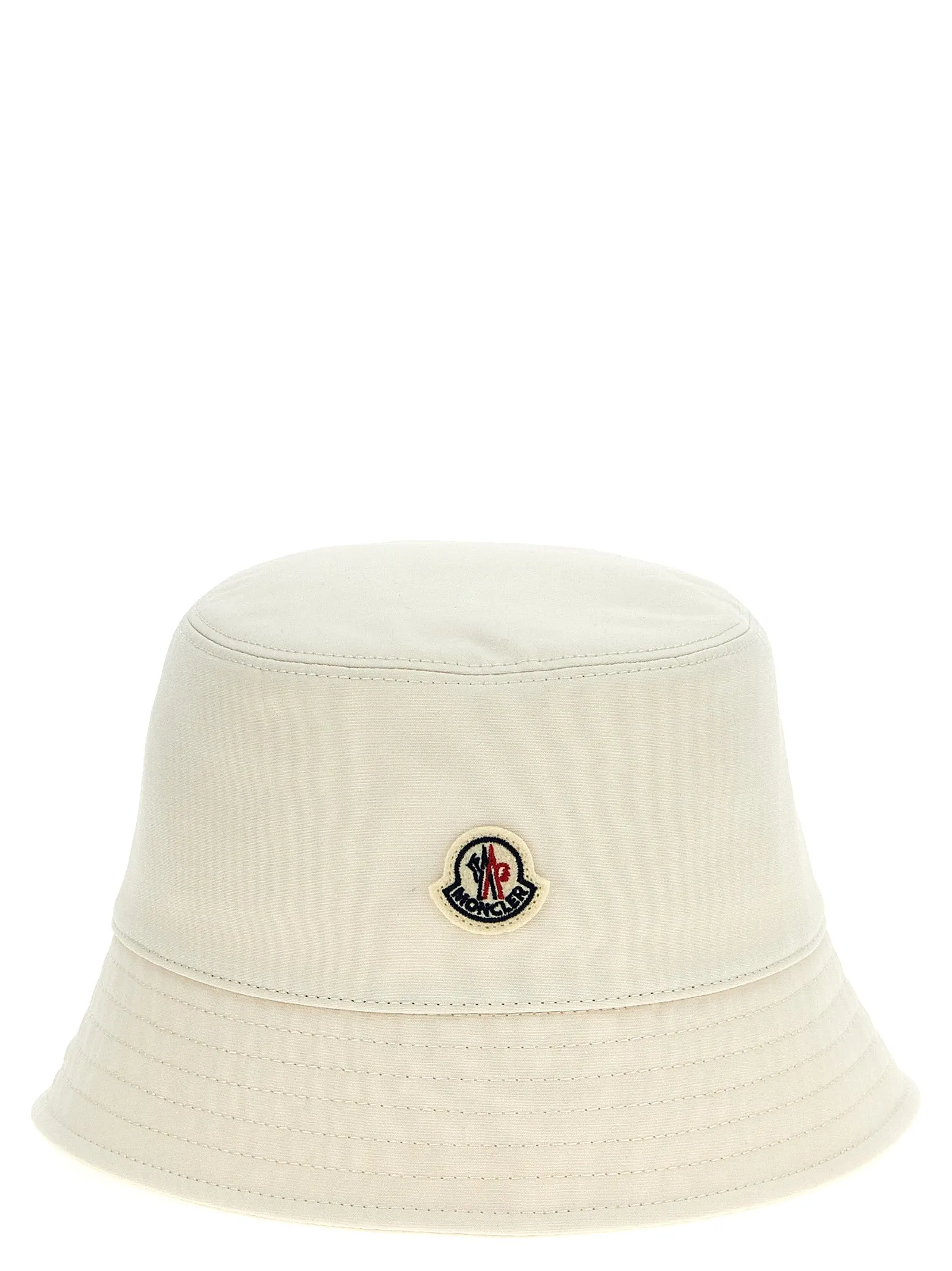 Logo Patch Bucket Hat Cappelli Bianco
