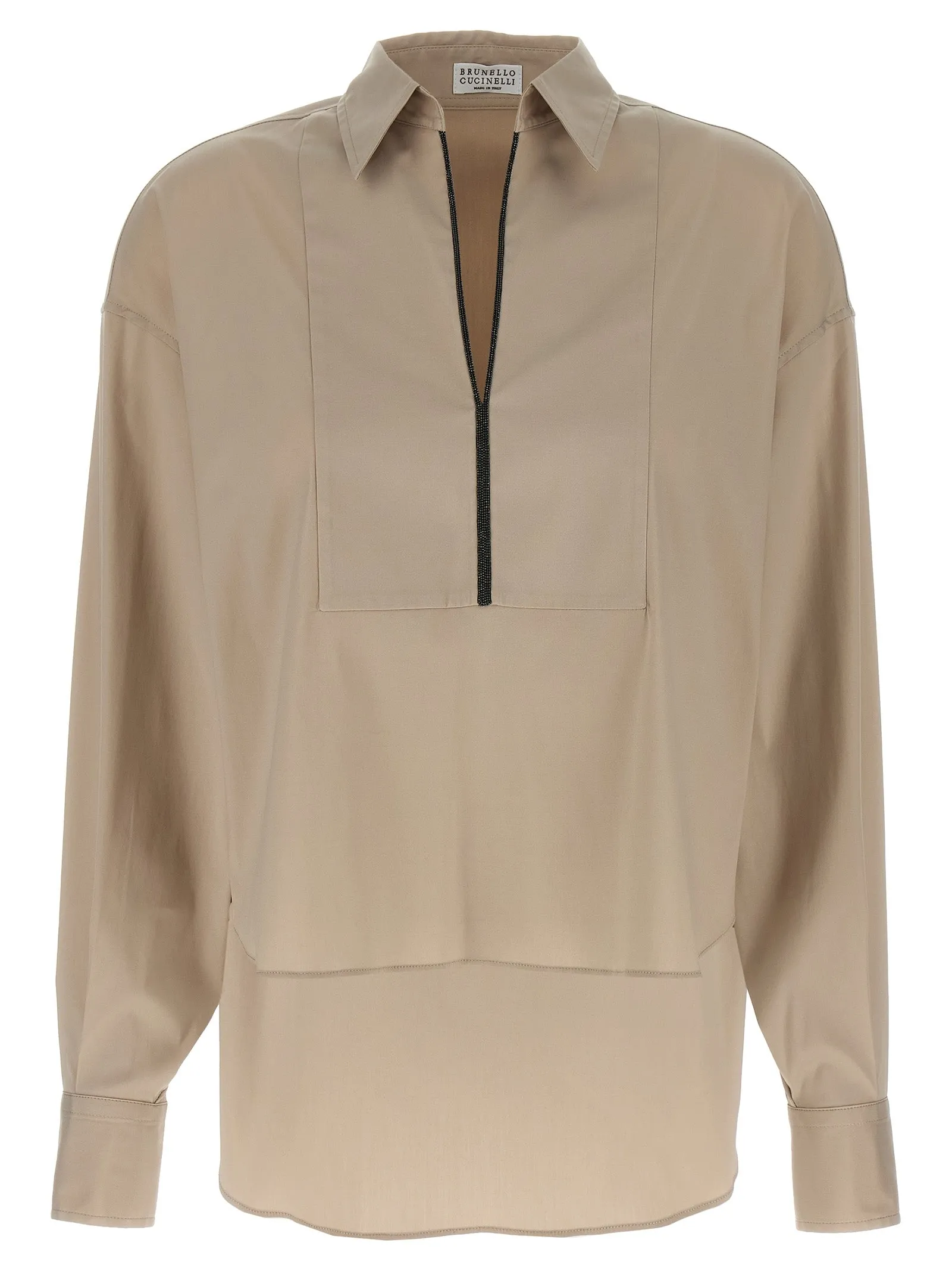 V-Neck Shirt Monile Camicie Beige