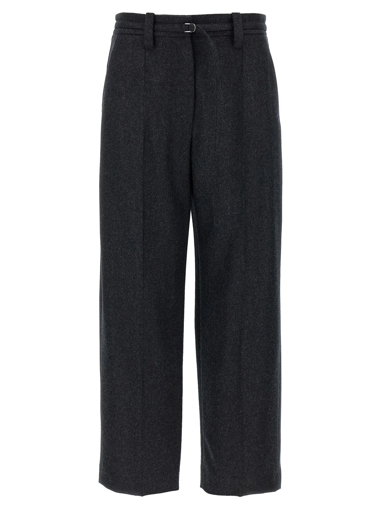 Straight Crop Pantaloni Grigio