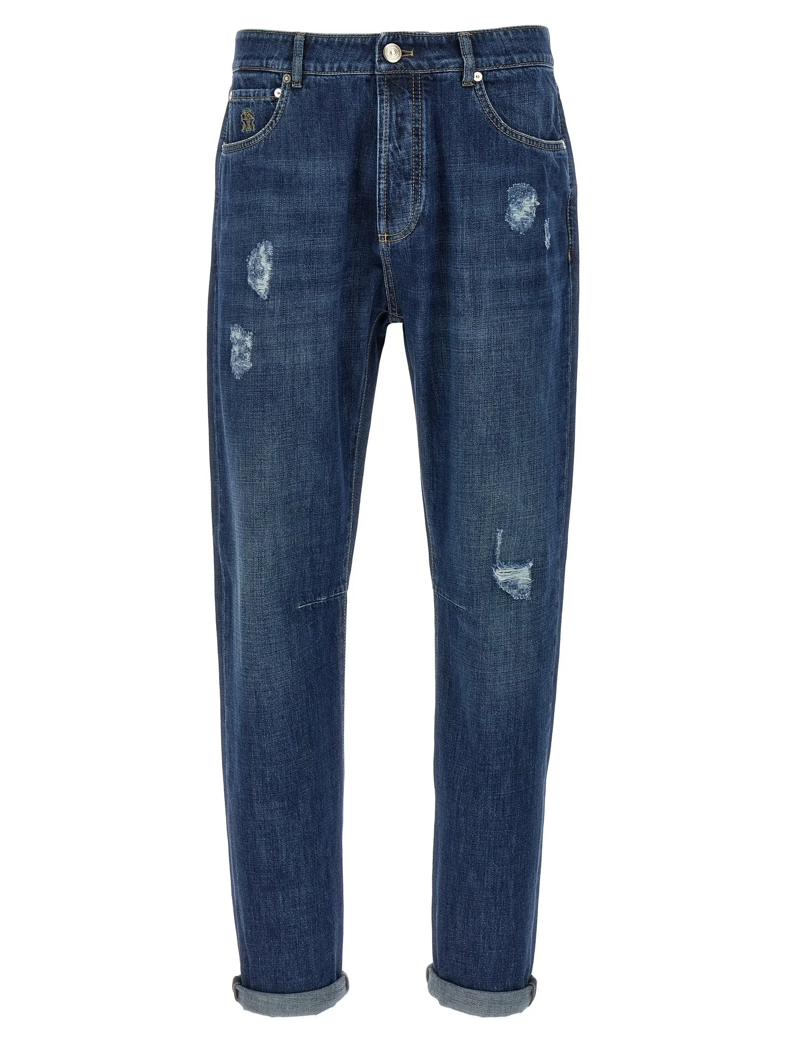 Used Effect Jeans Blu