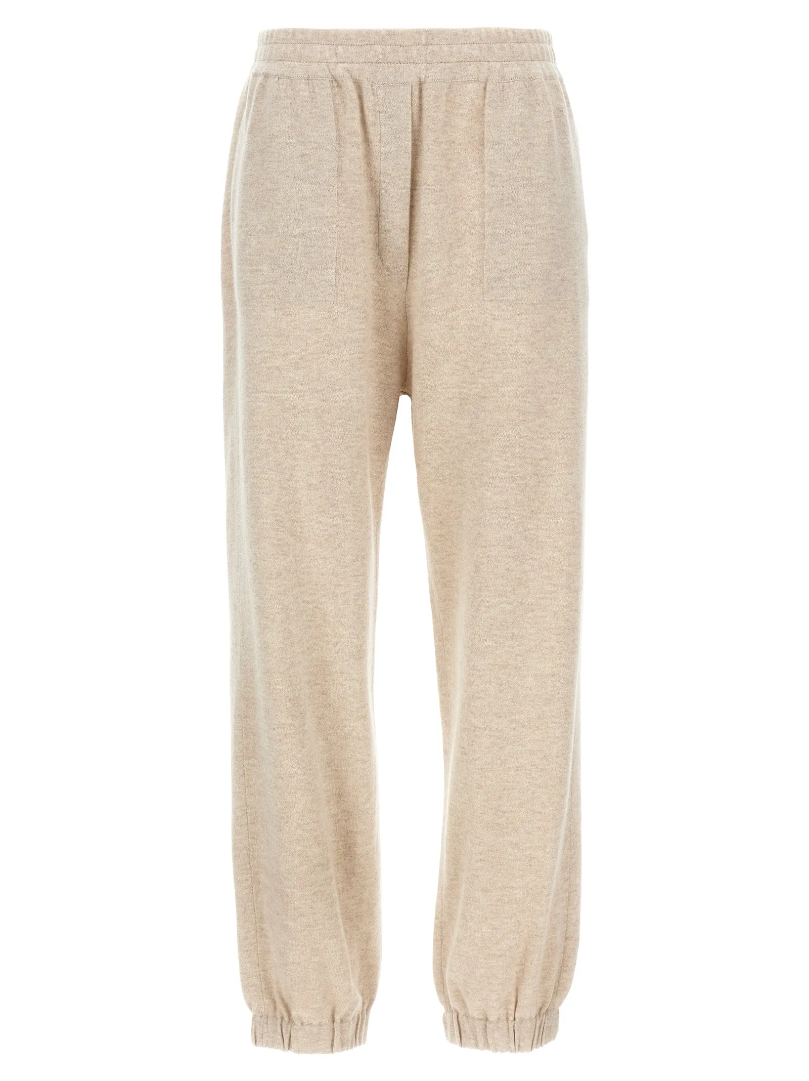 Cashmere Joggers Pantaloni Beige