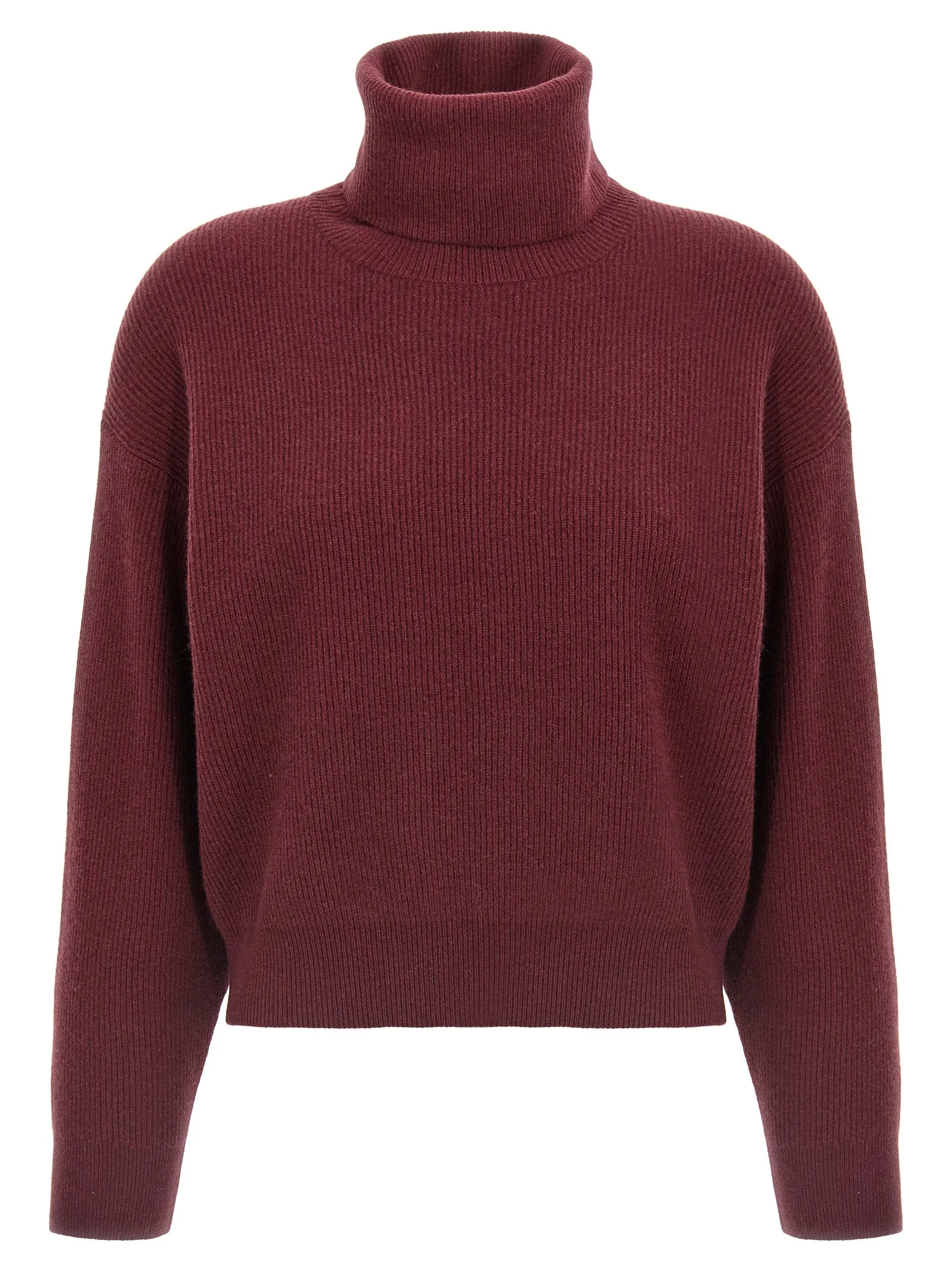 Ribbed Turtleneck Sweater Maglioni Bordeaux