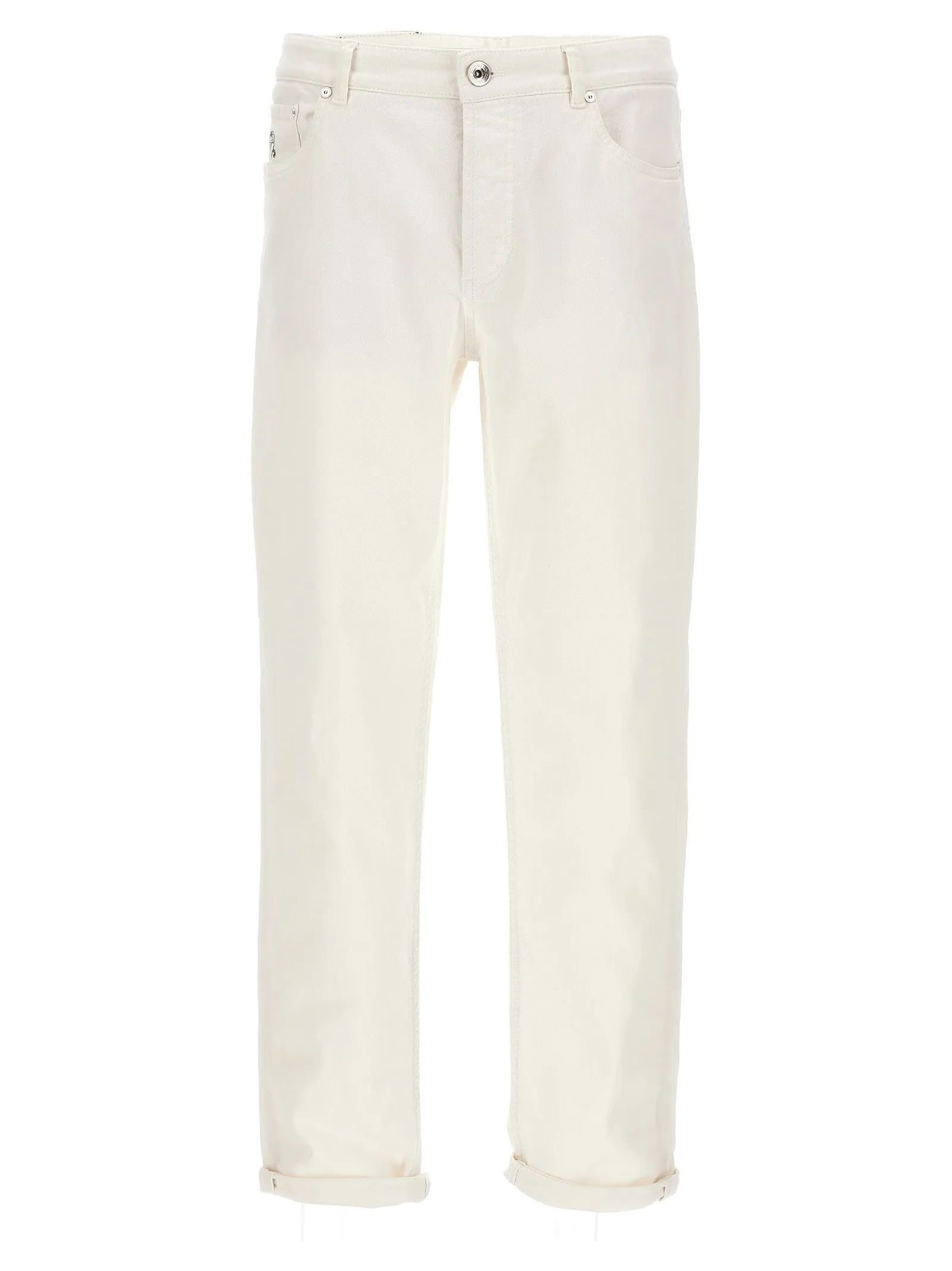 Traditional Fit Jeans Bianco