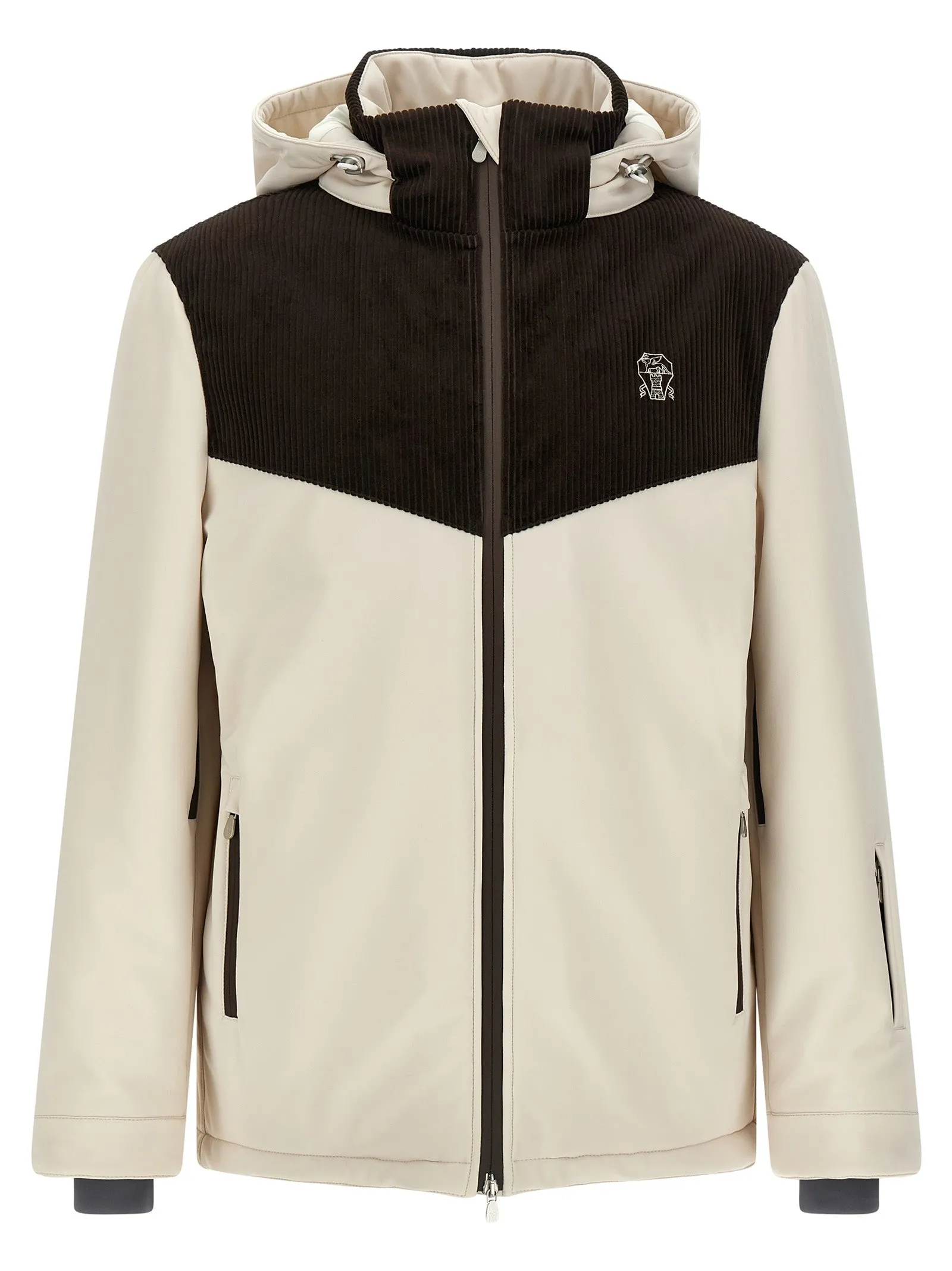 Corduroy Insert Ski Jacket Puffer Jackets Multicolor