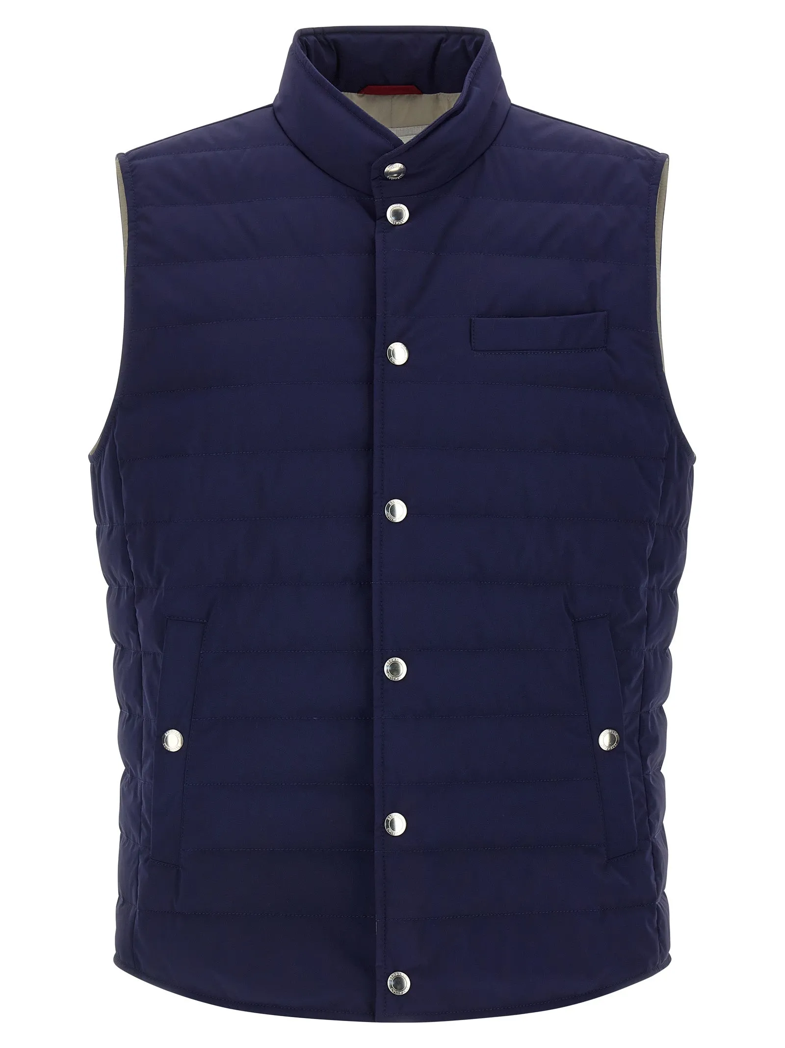 Quilted Vest Gilet Blu