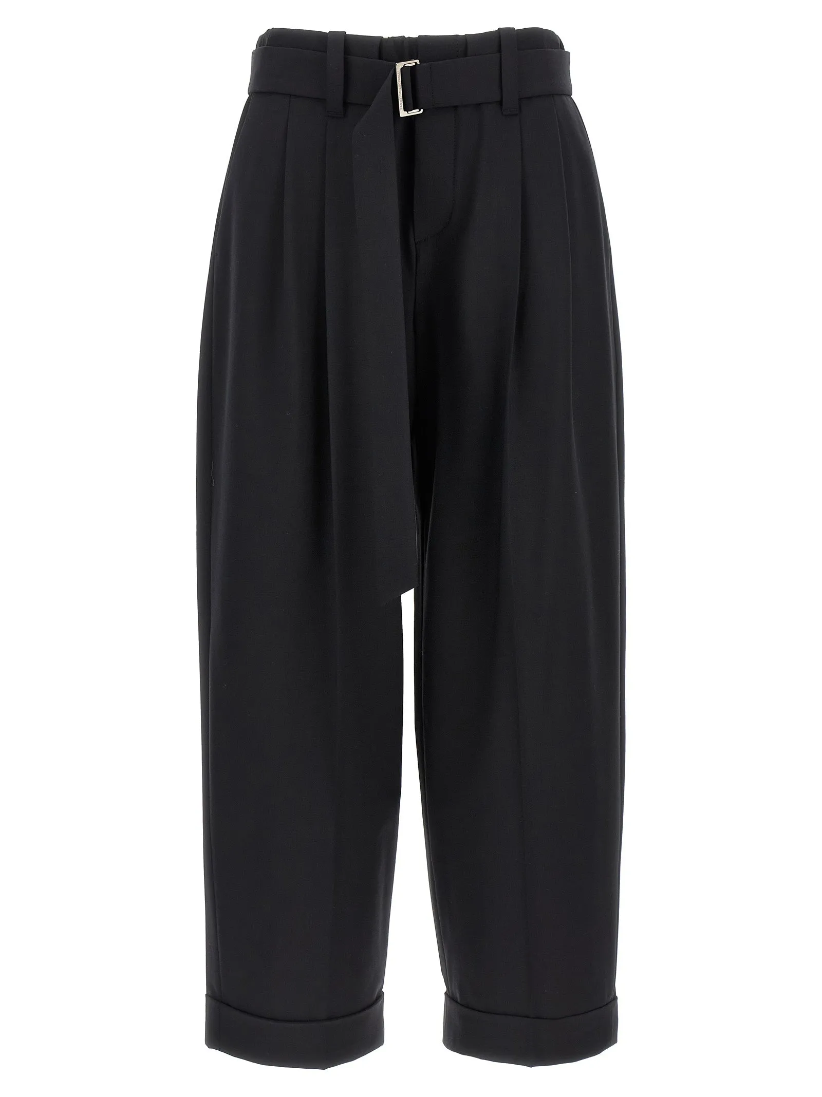 Belt Wool Pantaloni Nero