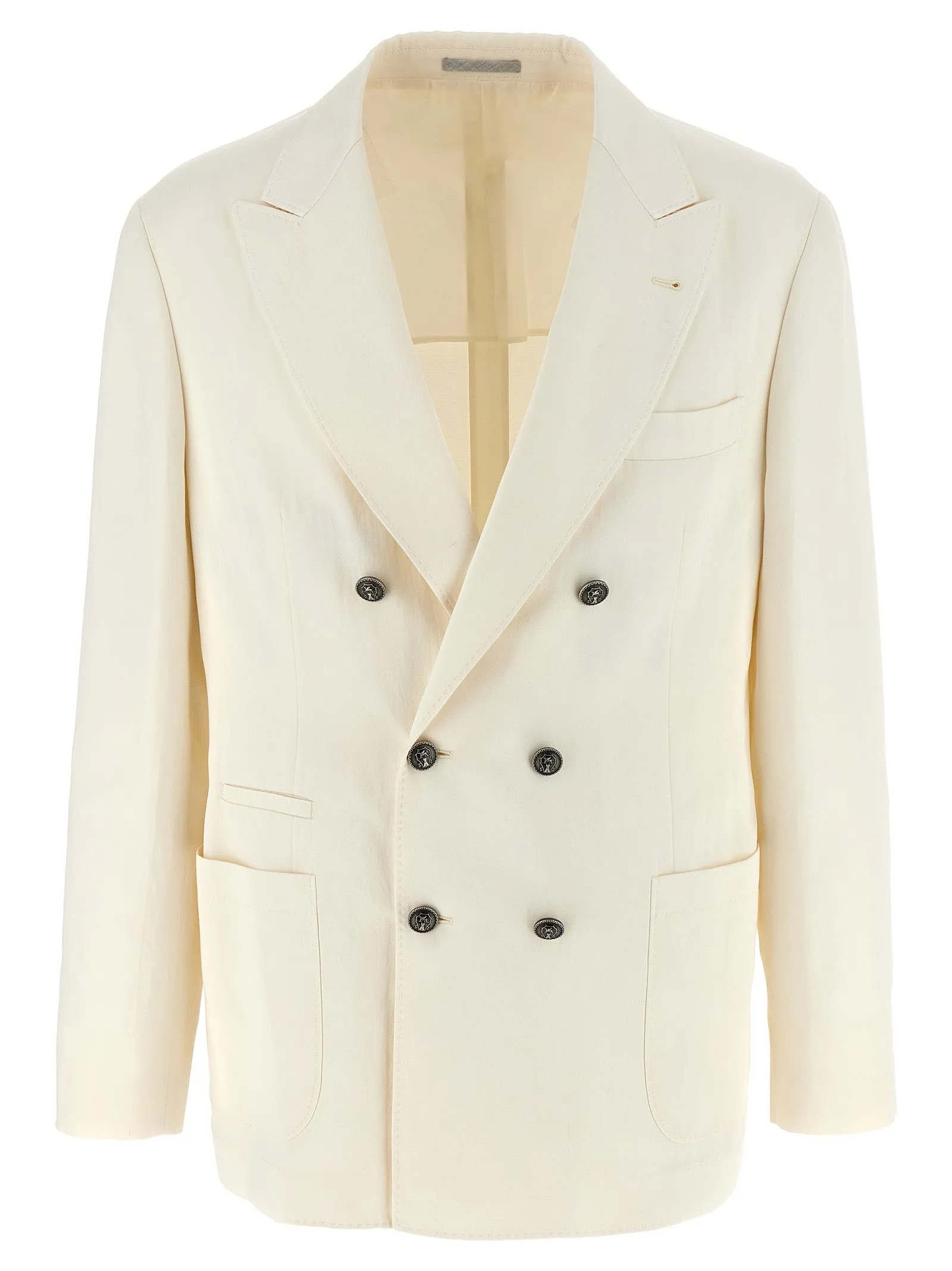 Double-Breasted Blazer Bianco