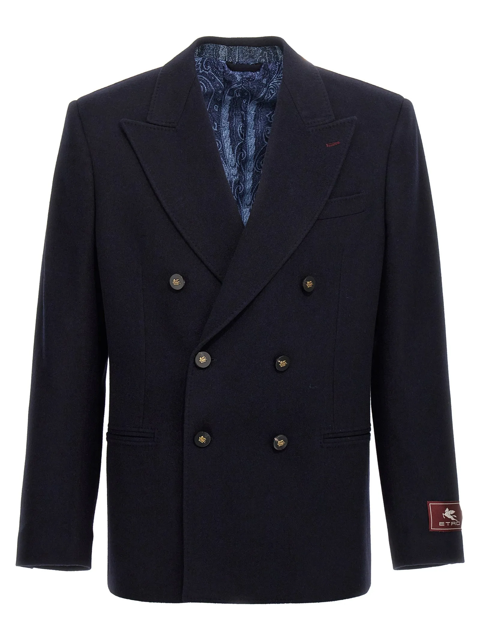 Decorative Basting Blazer Blu