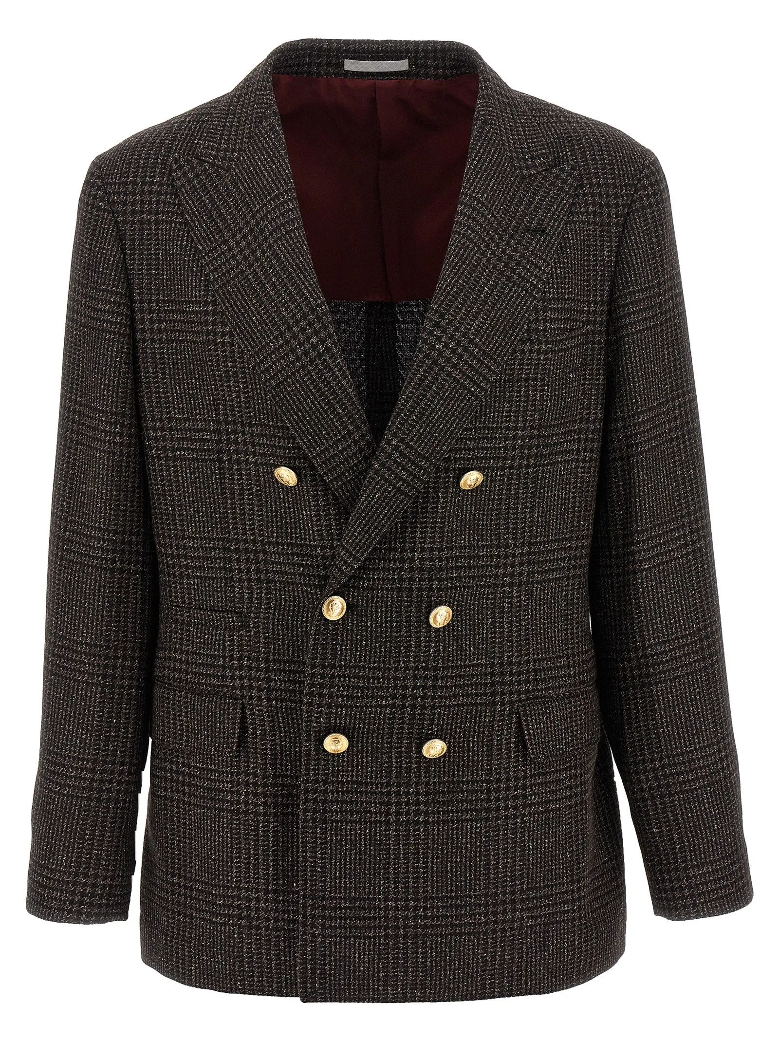 Prince Of Wales Blazer Marrone