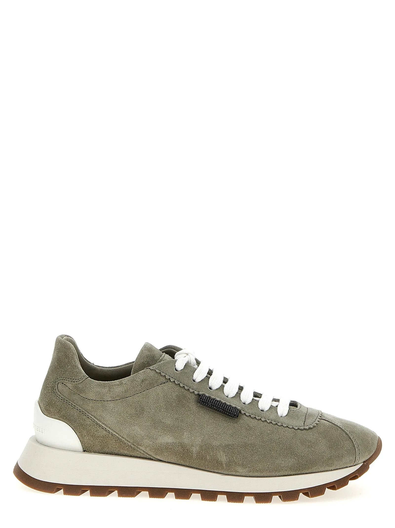 Shiny Tab Sneakers Grigio