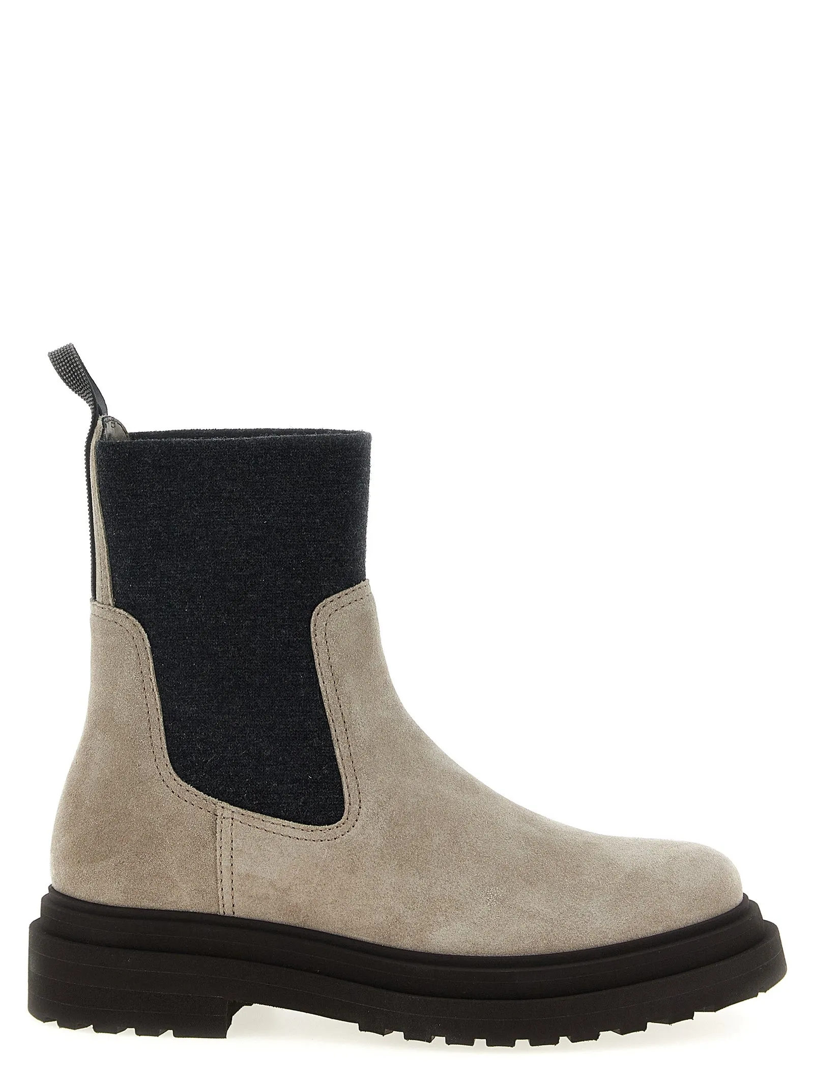 Precious Loop Detail Ankle Boots Stivali E Stivaletti Beige