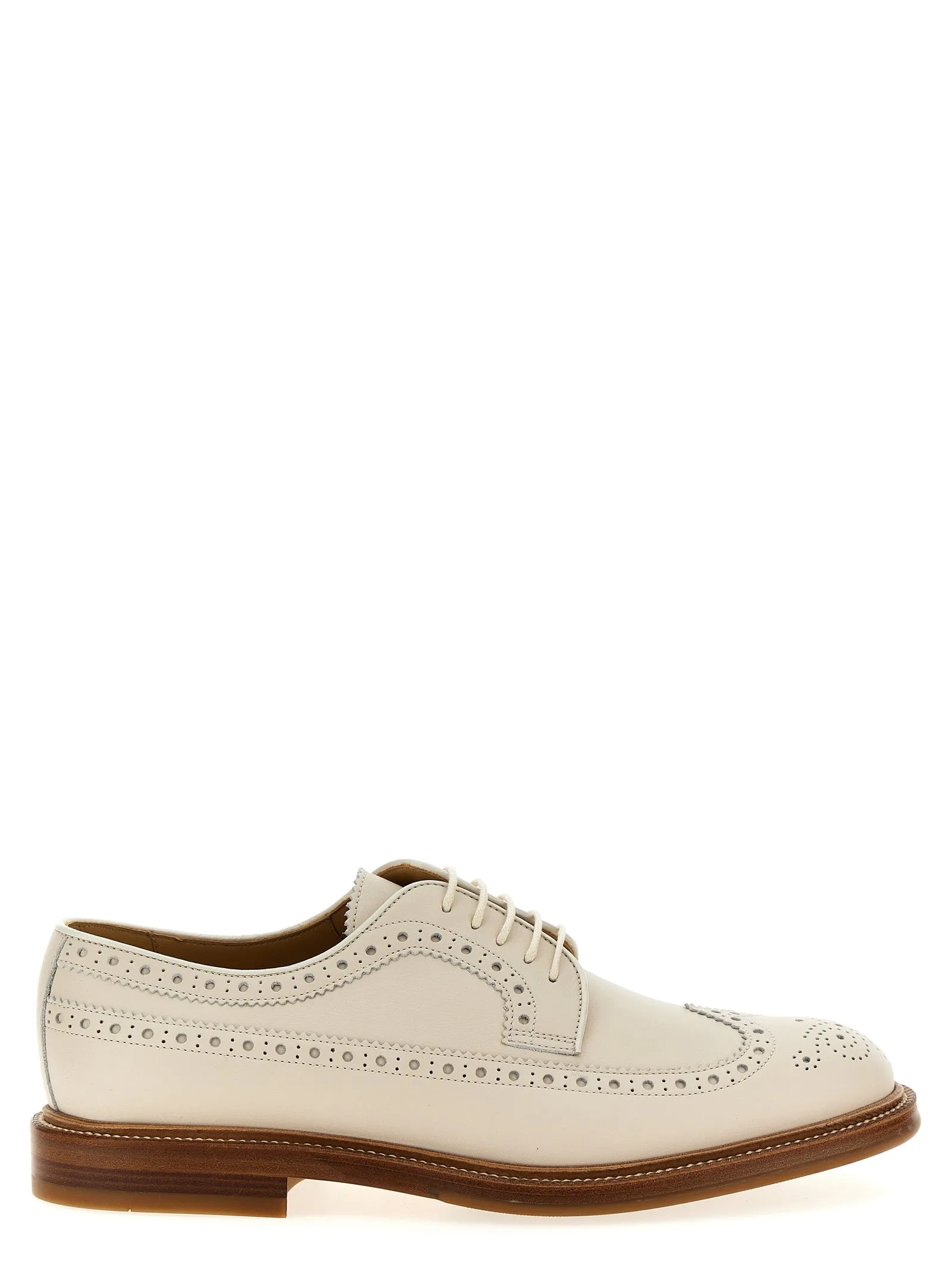 Dovetail Lace Up Stringate Bianco