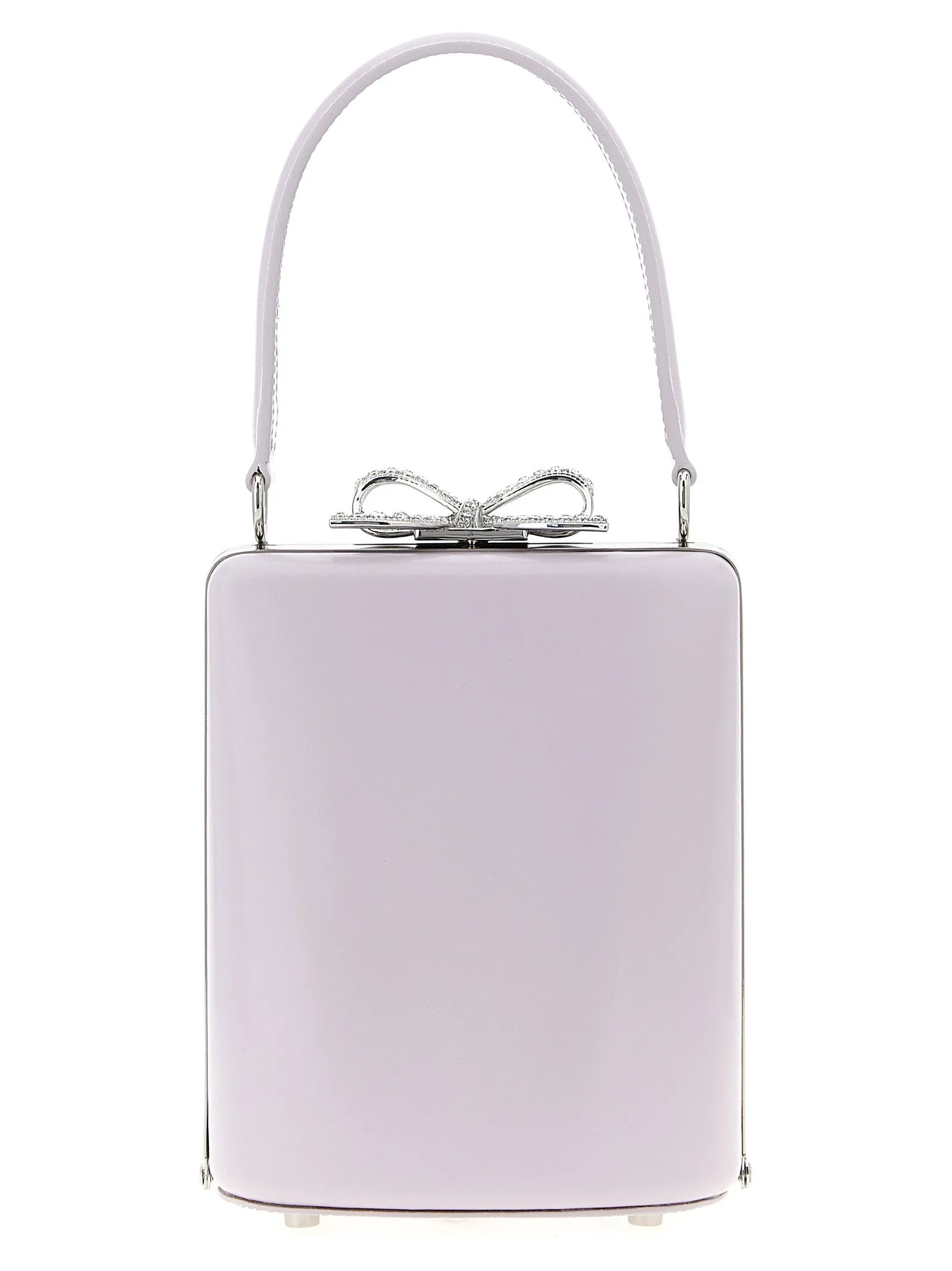 Lilac Leather Mini Bow Borse A Mano Viola