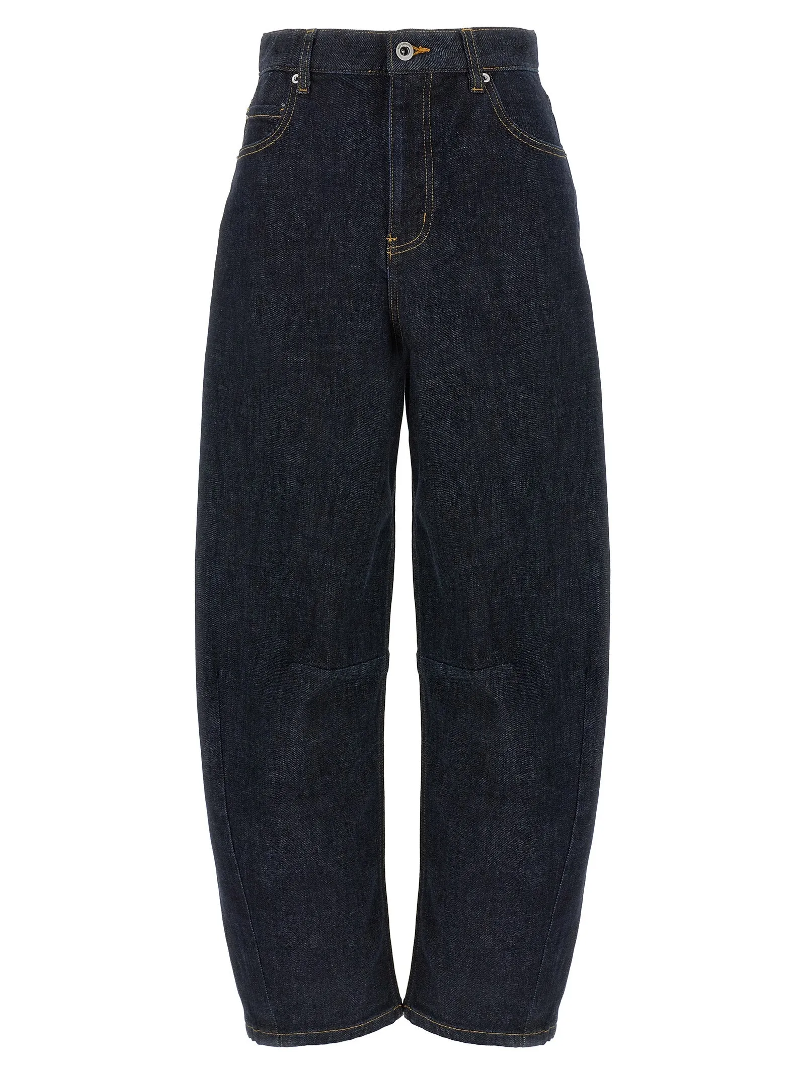 Indigo Barrel Leg Jeans Blu