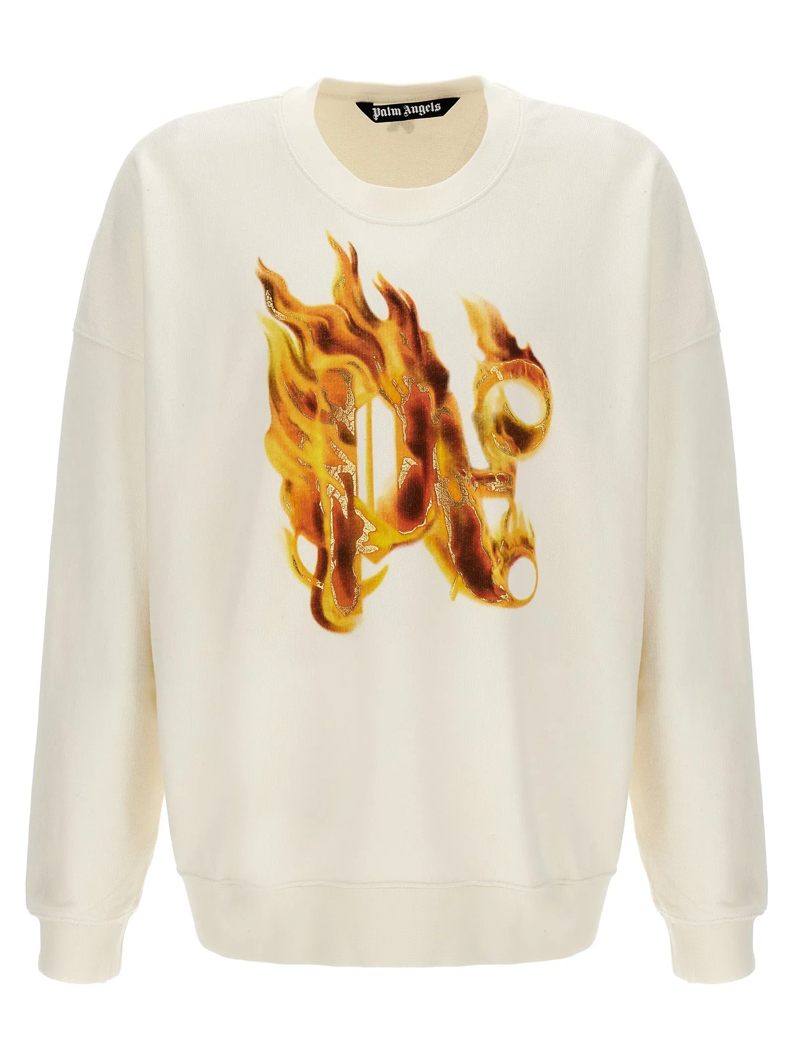Burning Monogram Felpe Bianco