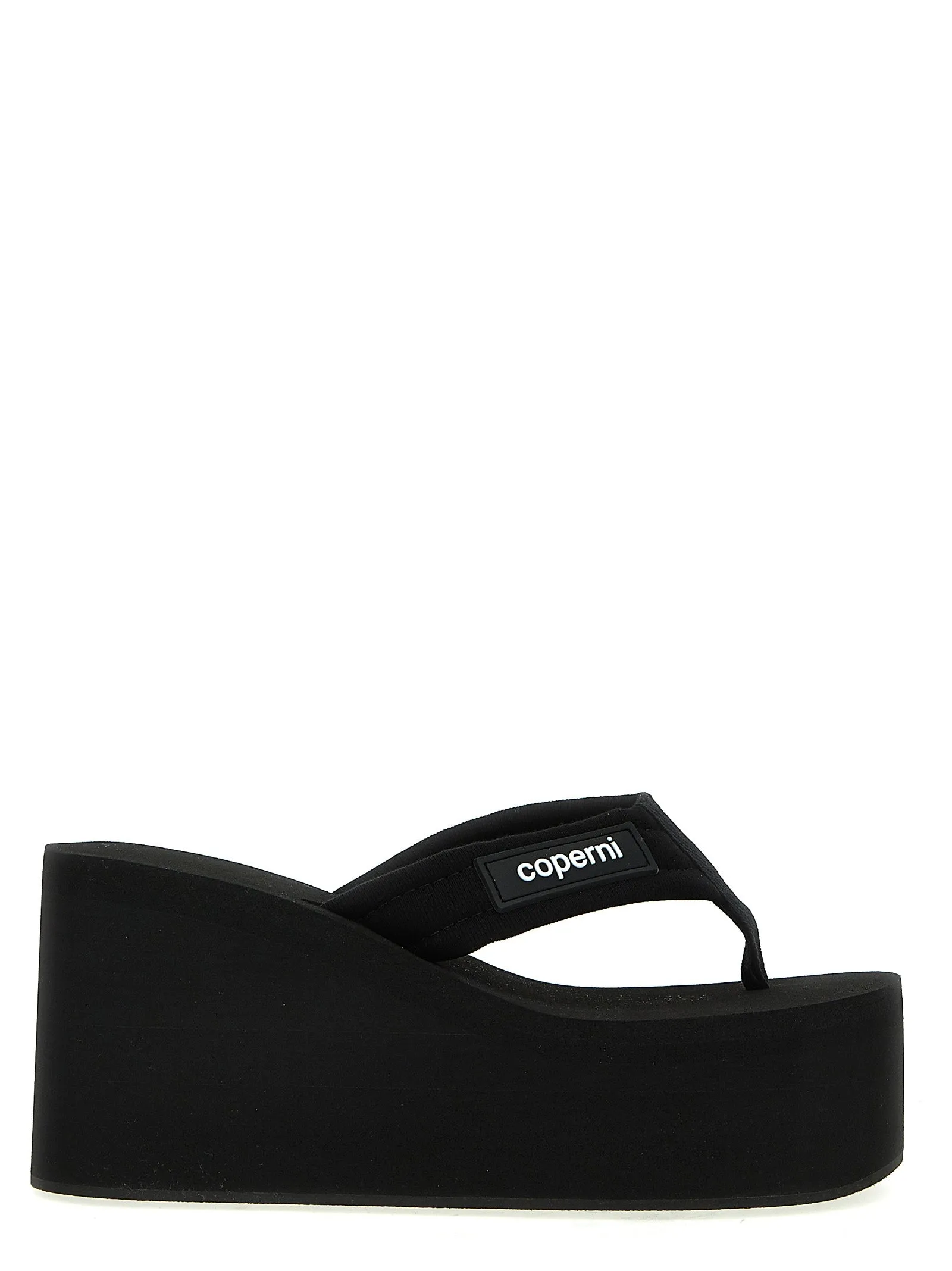 Branded Wedge Zeppe Nero