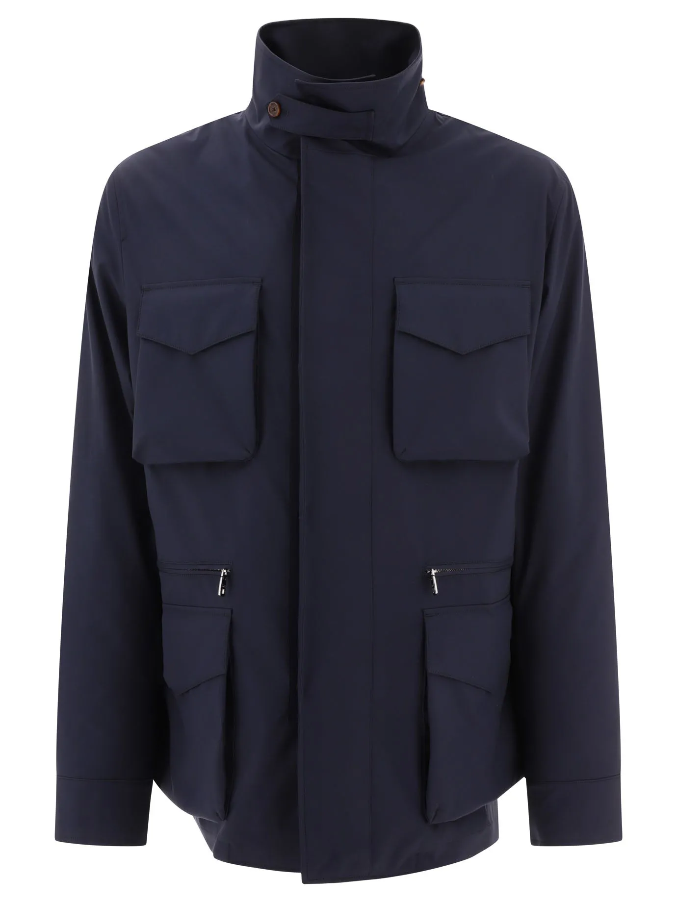 Technical Fabric Safari Jacket Giacche Blu