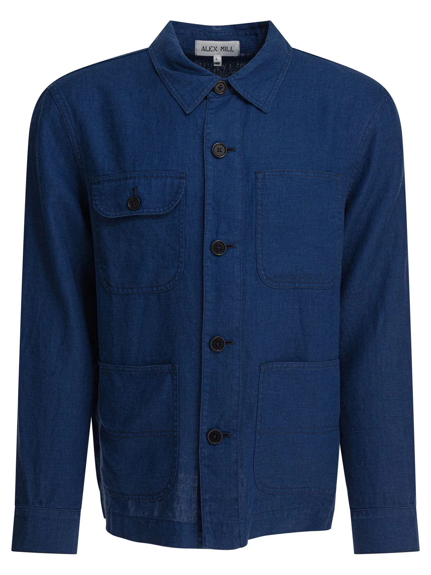 Linen Work Jacket Giacche Blu