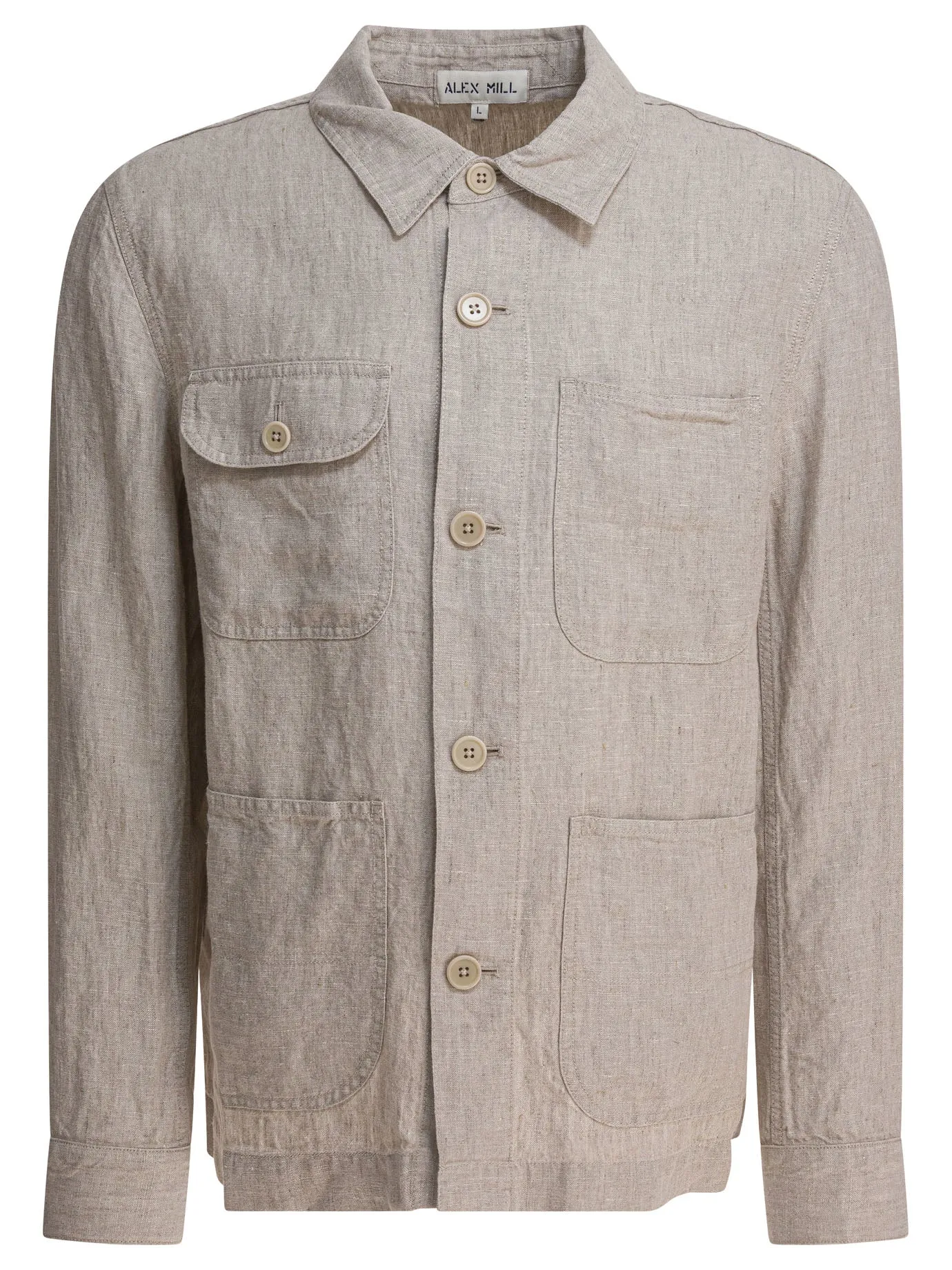 Linen Work Jacket Giacche Beige