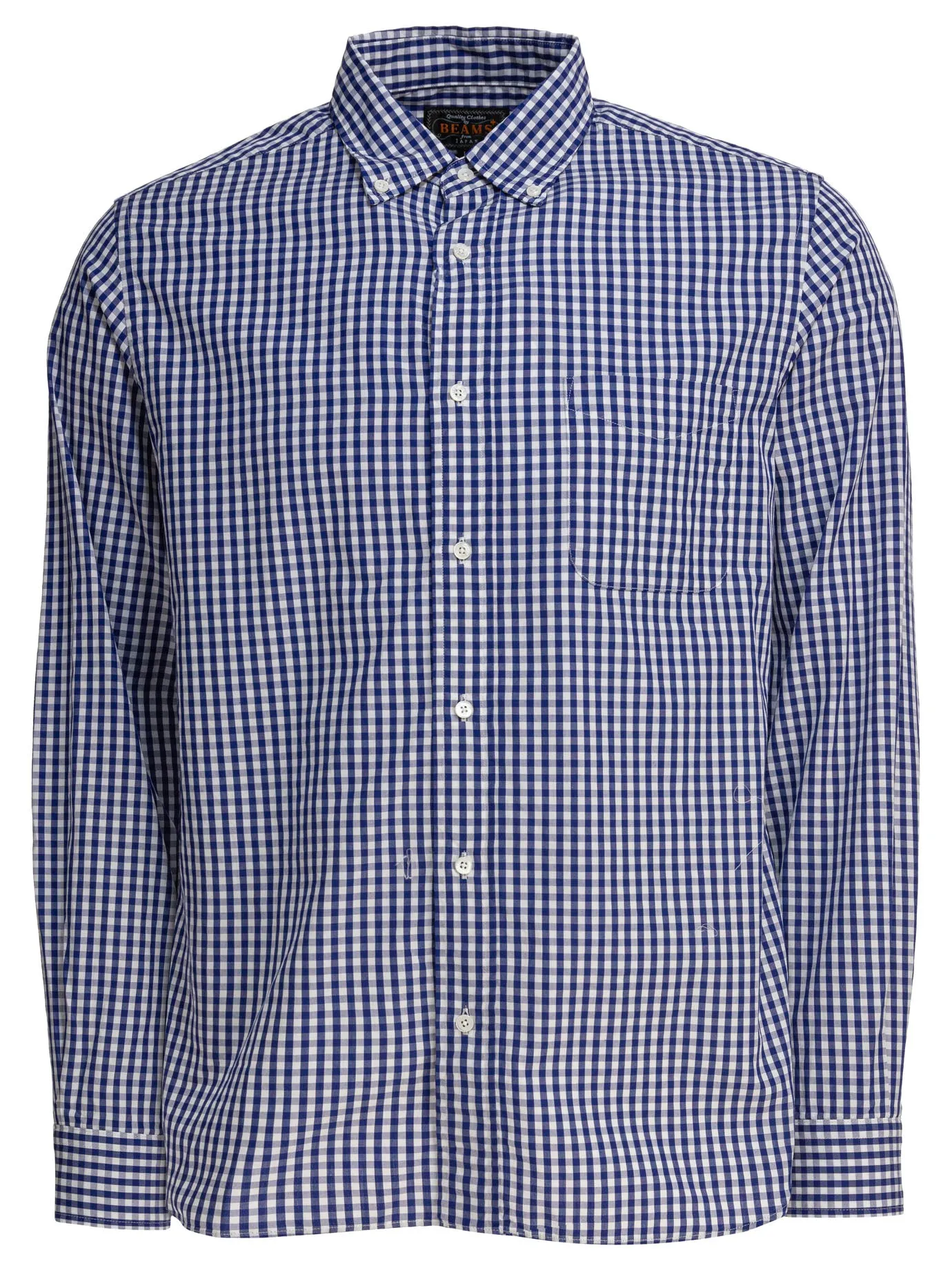 Gingham Check Shirts Blu