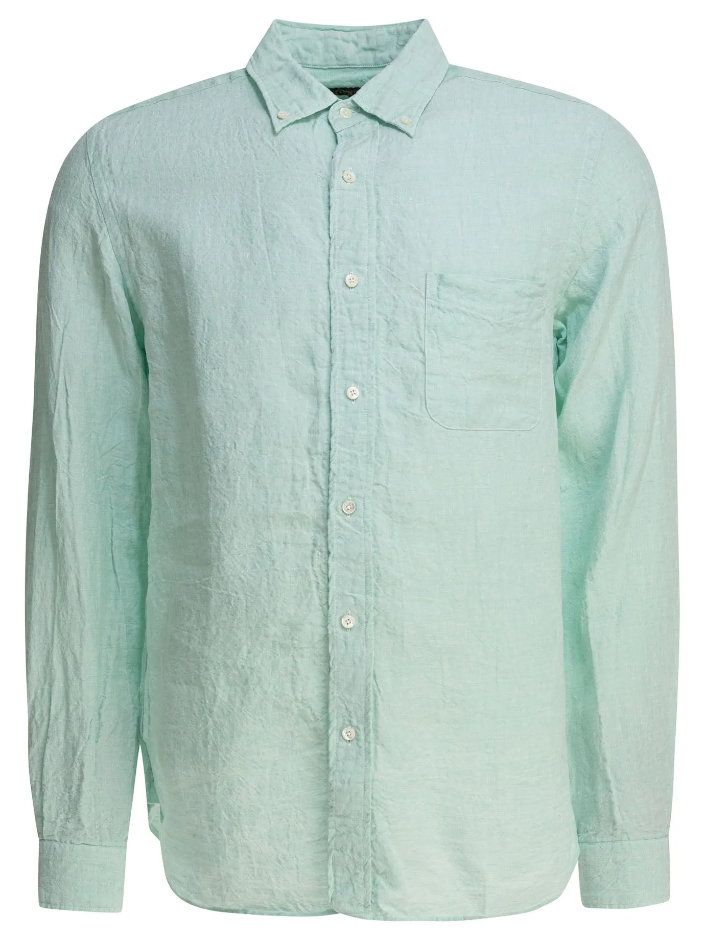 Linen Solid Shirts Verde