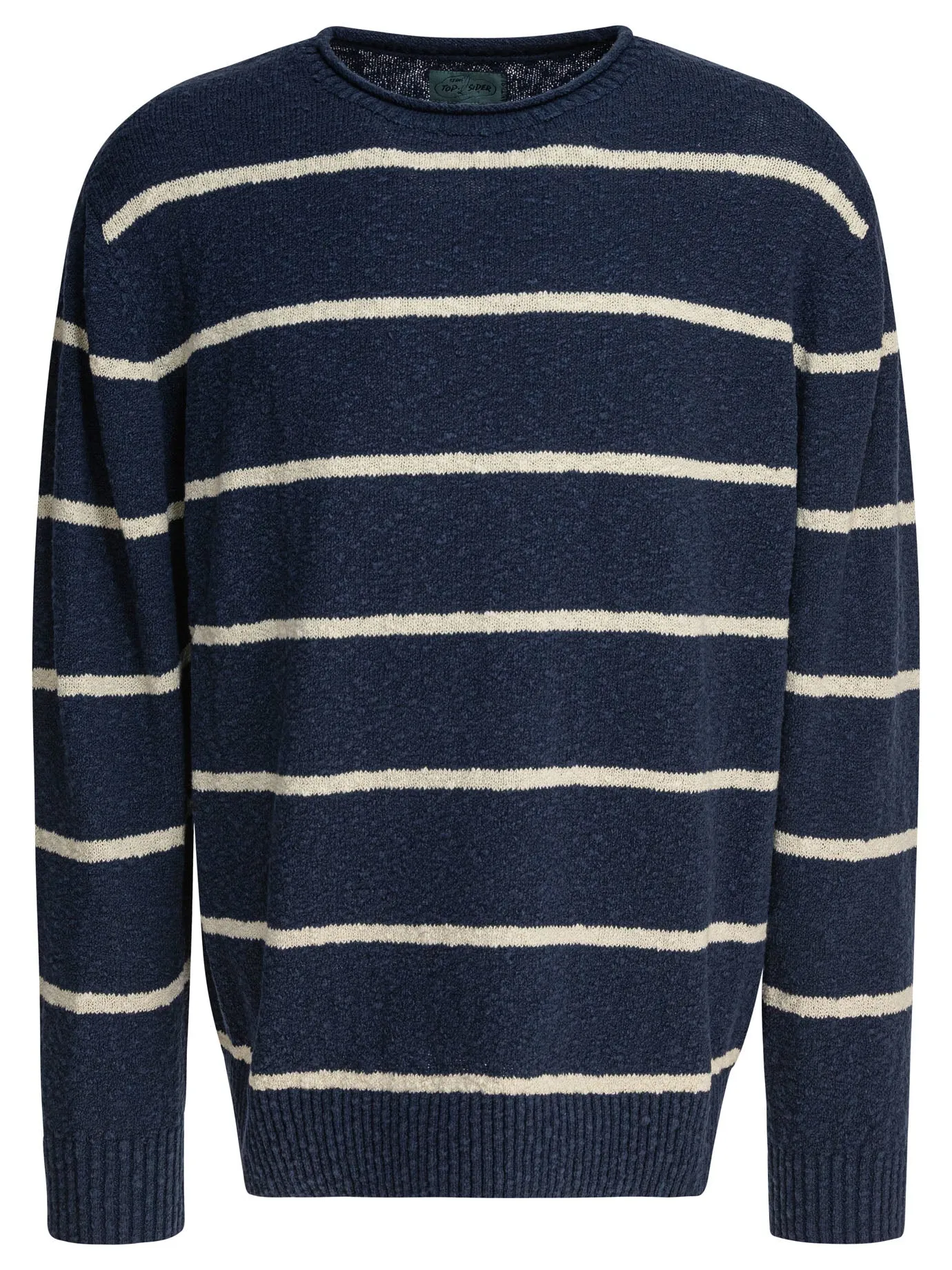 Striped Crewneck Sweater Knitwear Blu