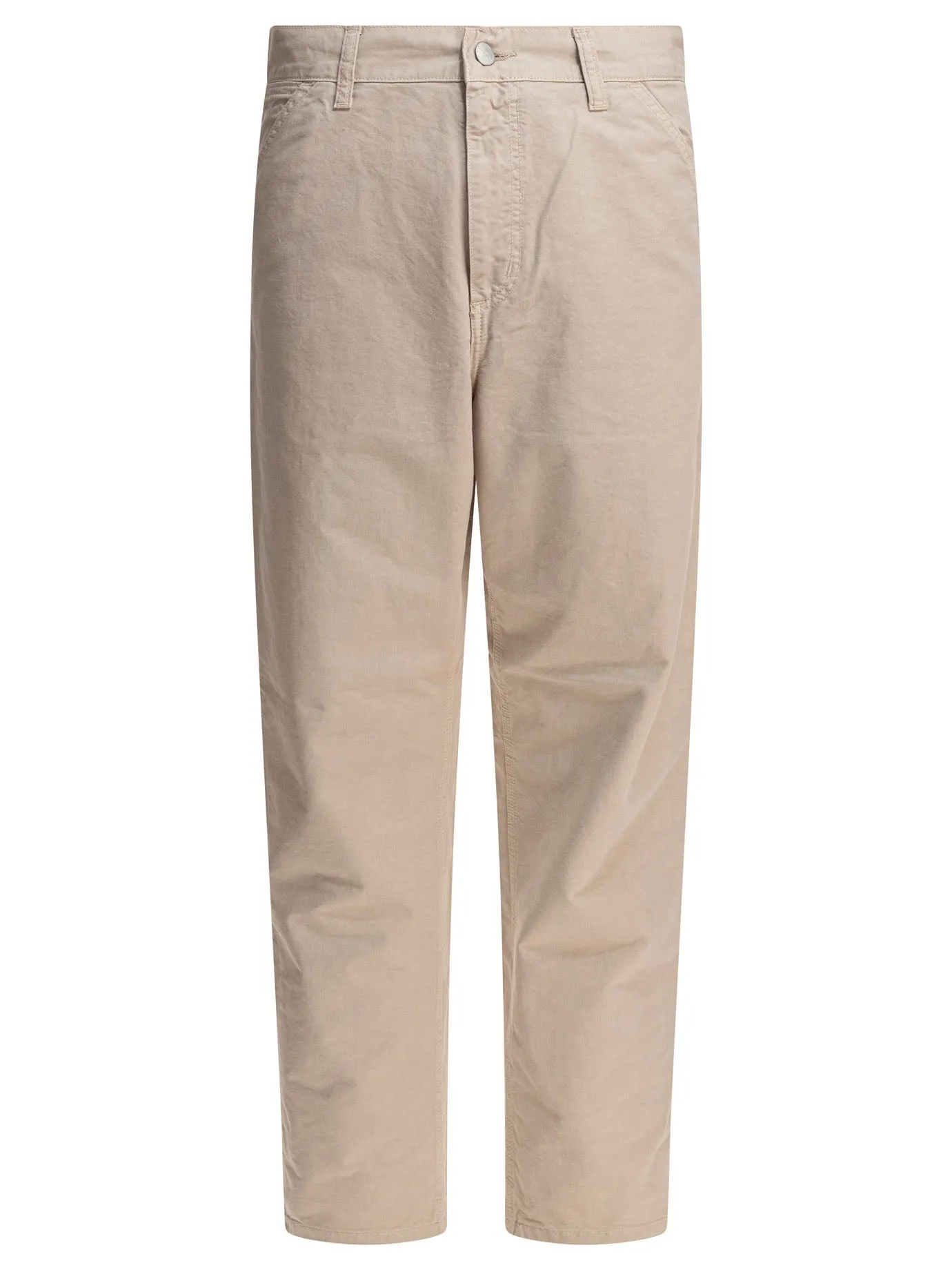 Single Knee Trousers Beige