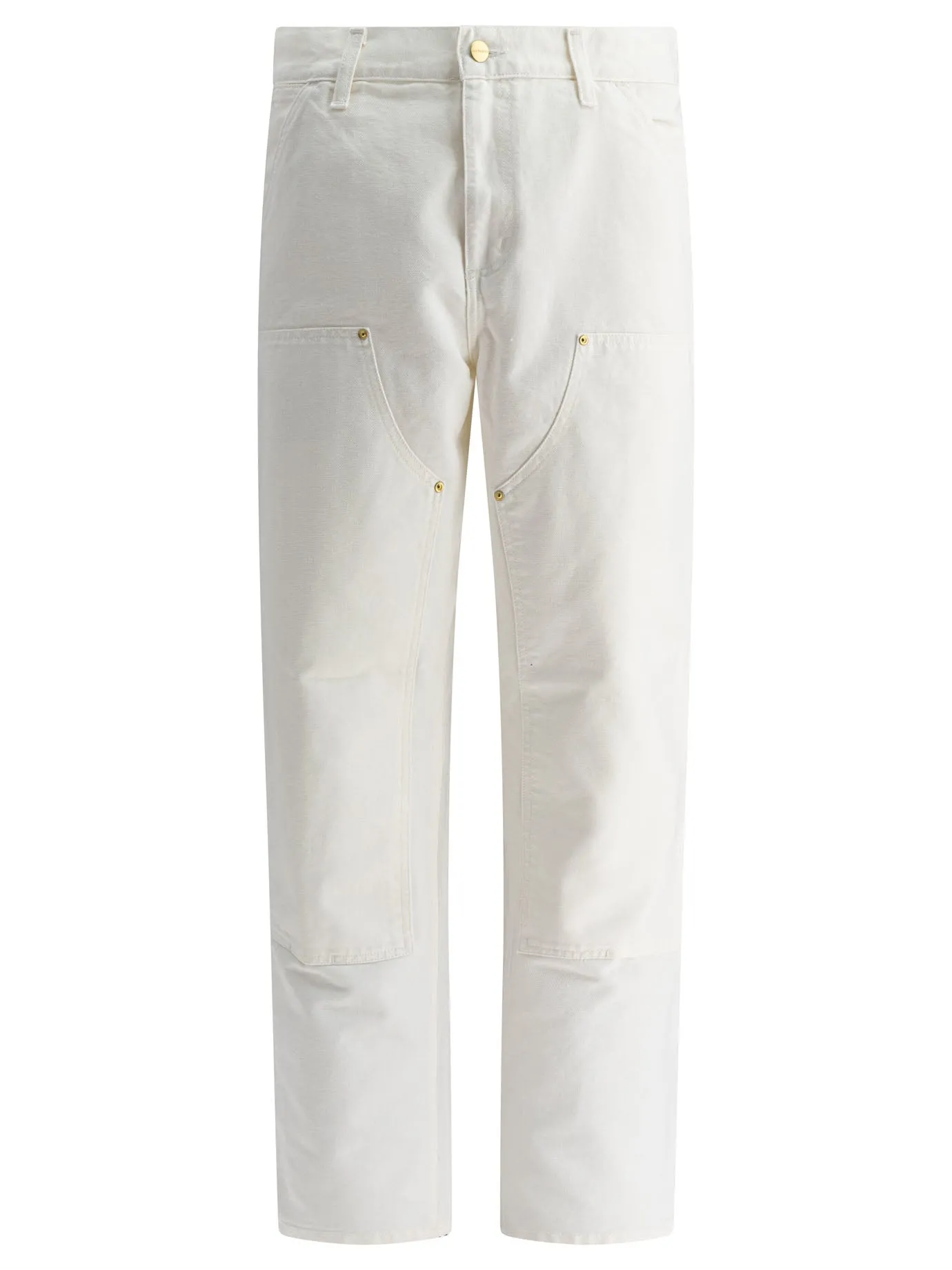 Double Knee Trousers Bianco