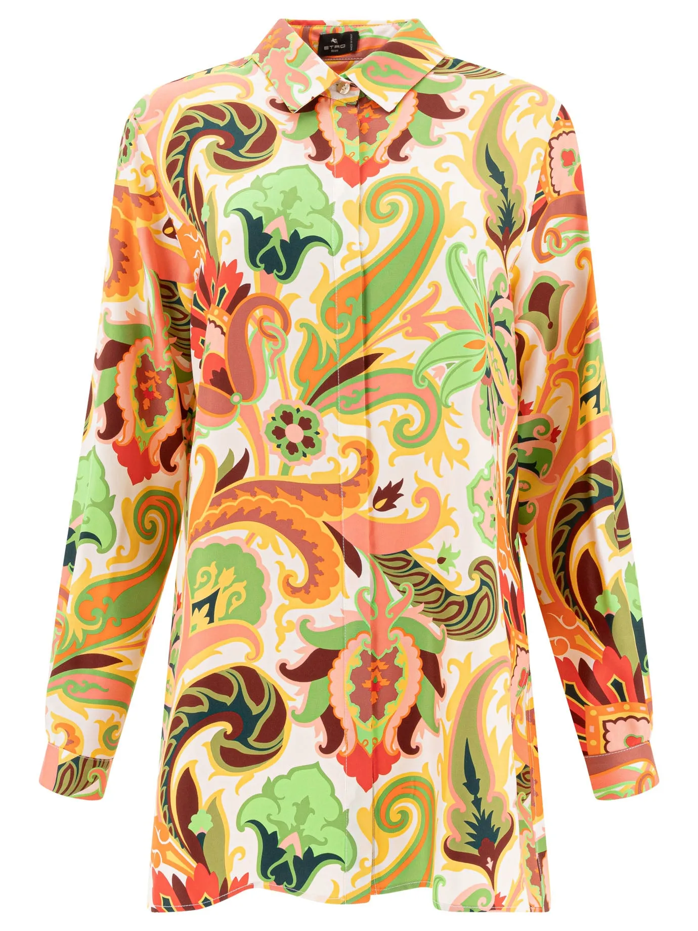 Silk Paisley Shirt Shirts Verde