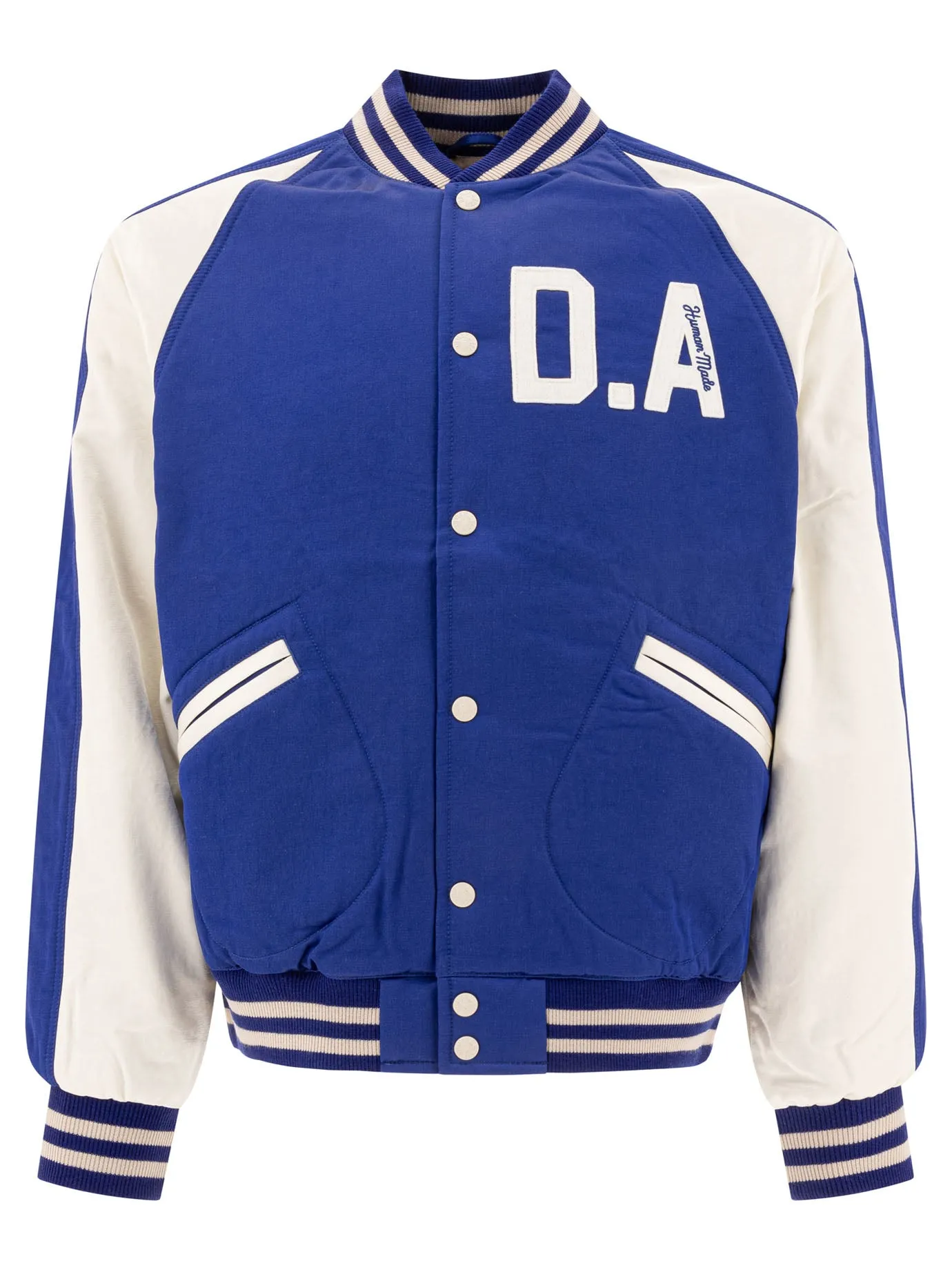 Vintage Style Bomber Jacket Giacche Blu