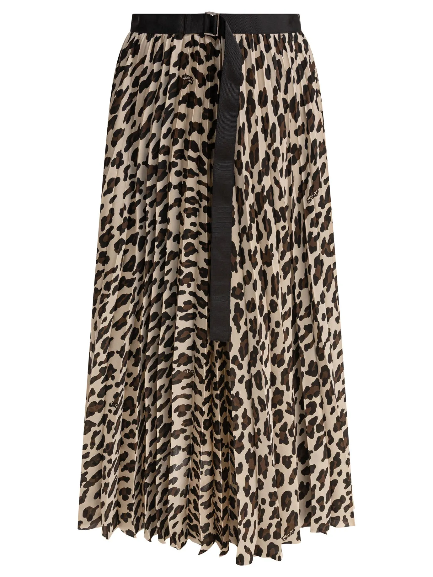 Leopard Skirt Gonne Beige