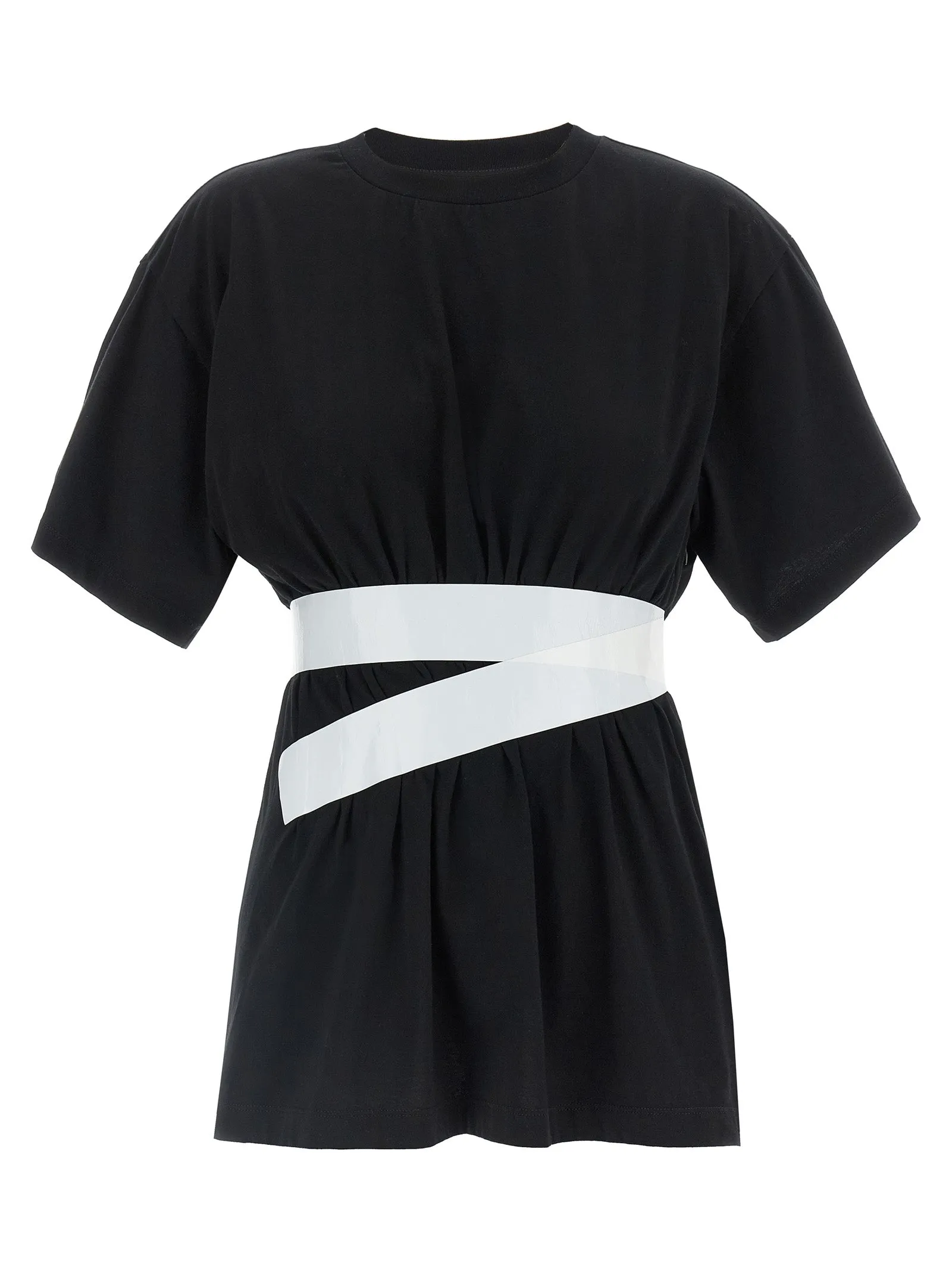 Taped T Shirt Bianco/Nero