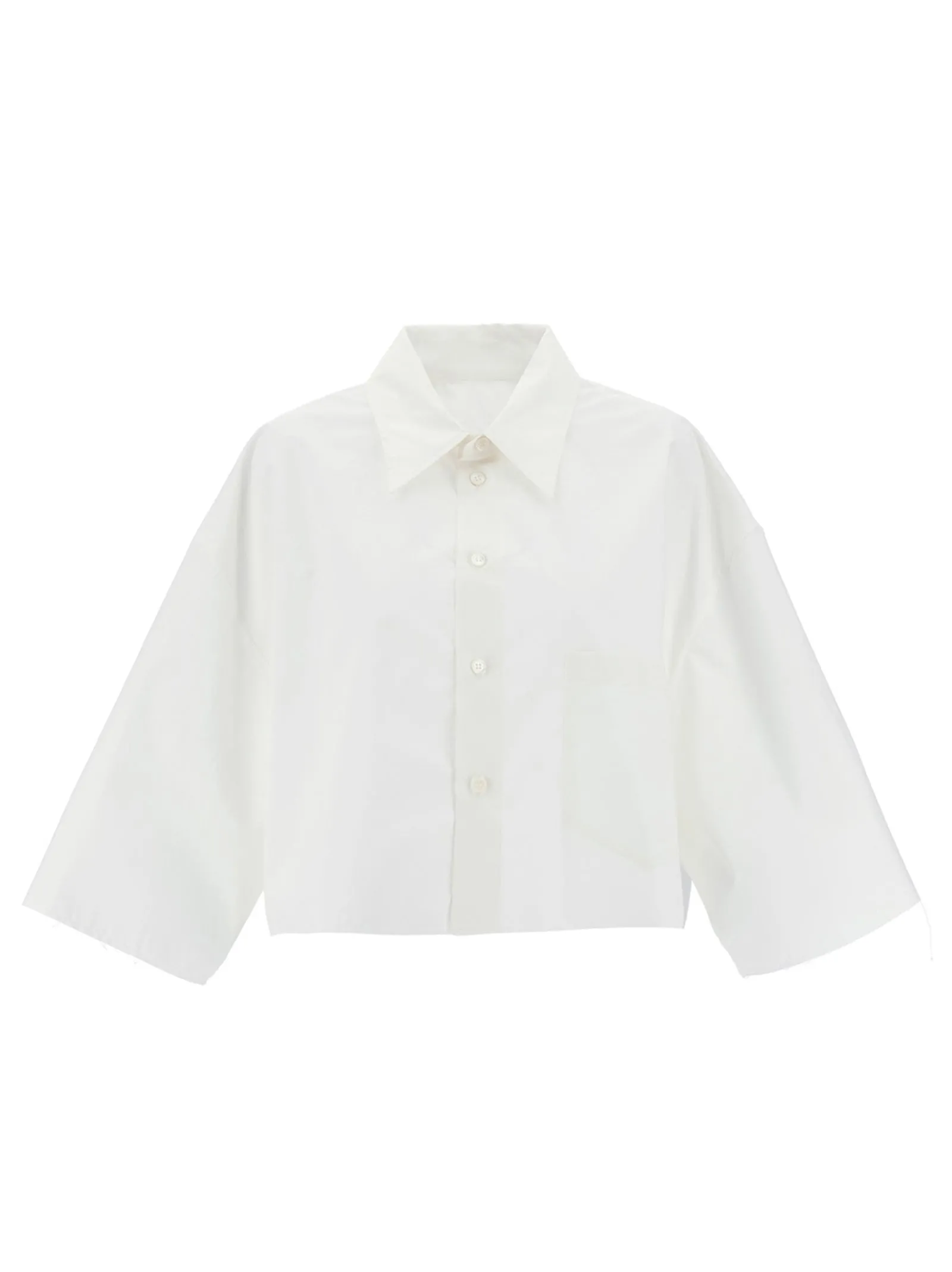 Cropped Shirt Camicie Bianco