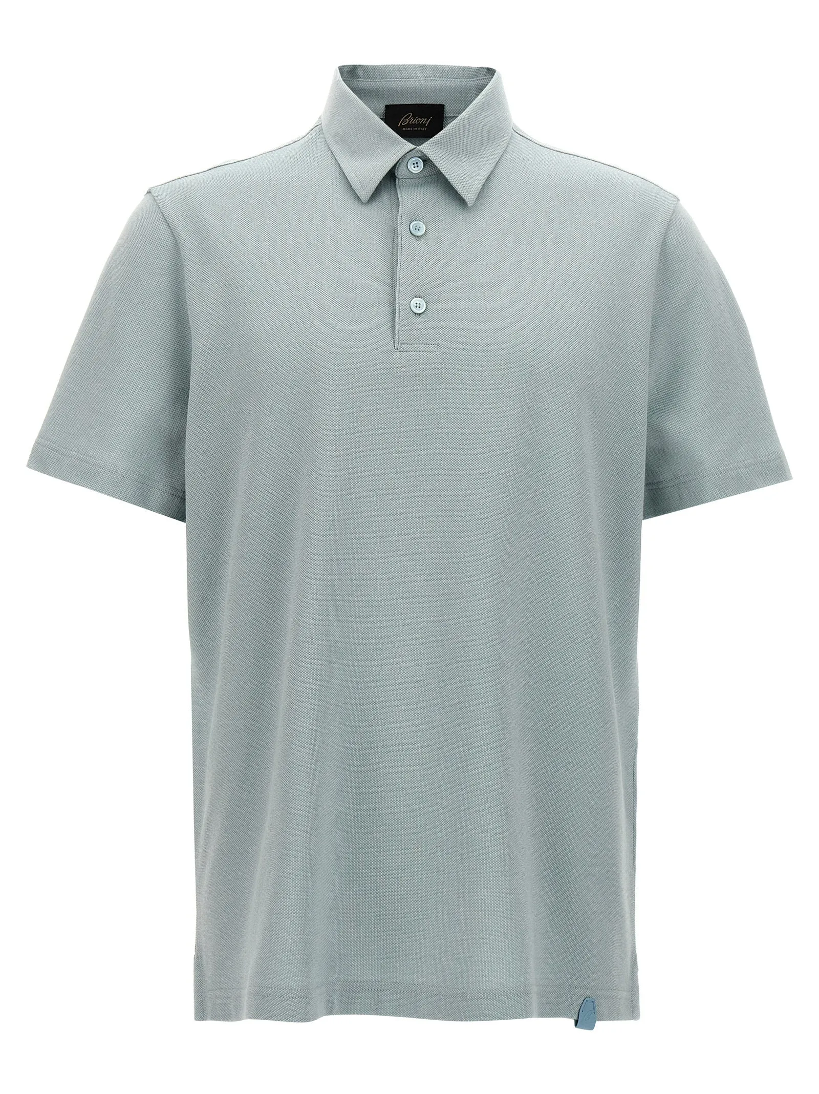 Cotton Shirt Polo Celeste