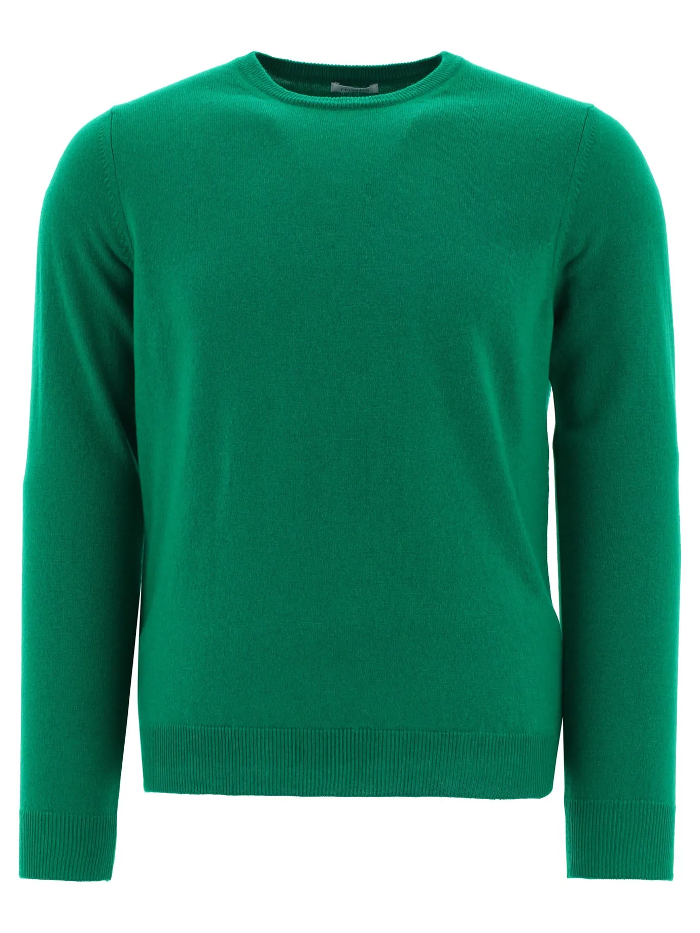 Sweater Featuring Ribbed Hem And Cuffs Knitwear Verde