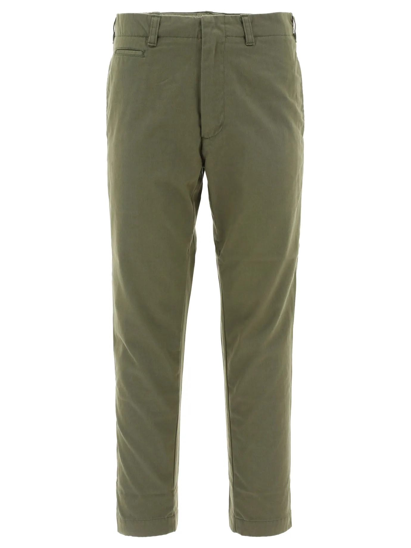 Straight Leg Chino Trousers Verde