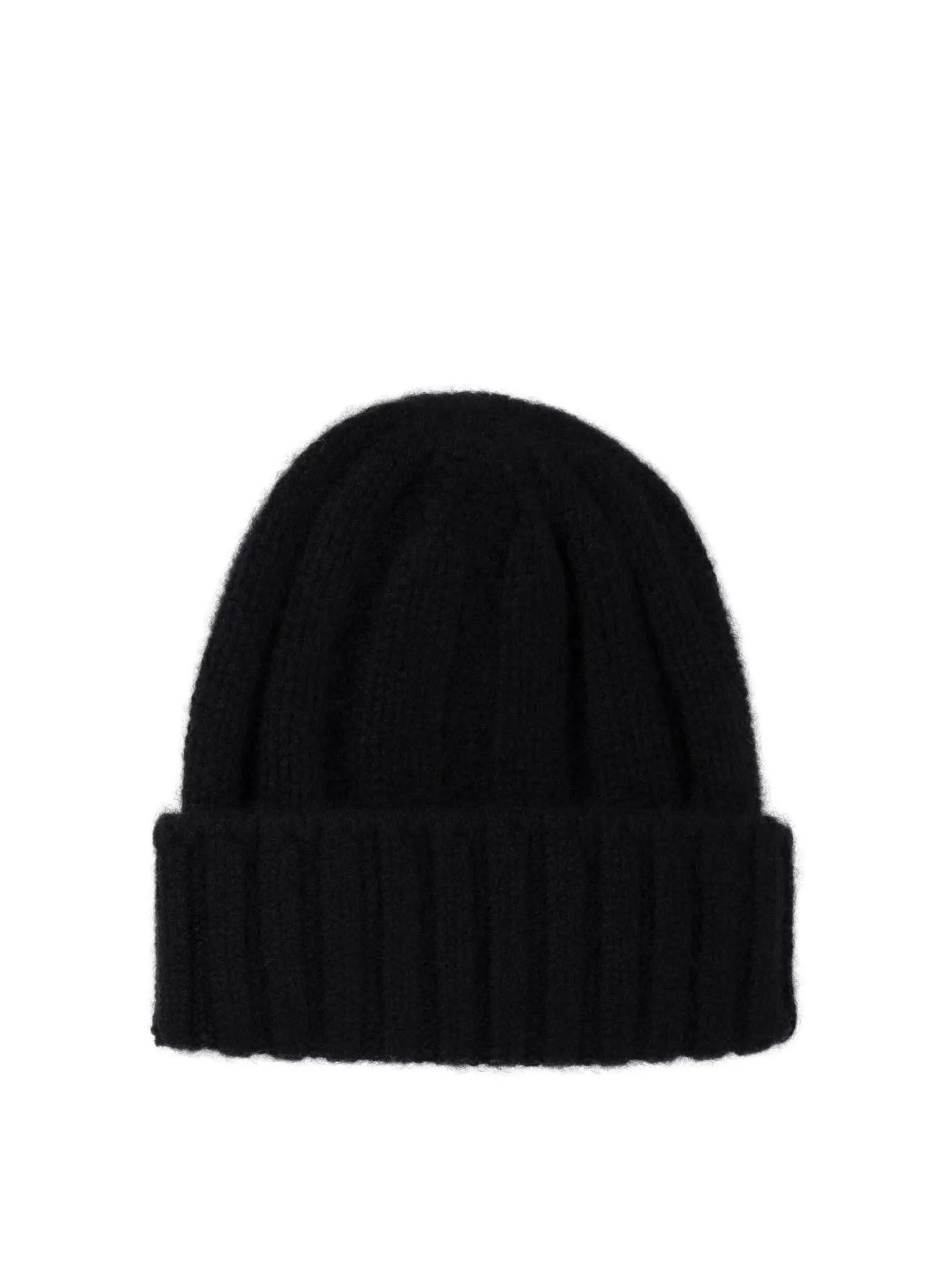 Ribbed Cashmere Beanie Cappelli Nero