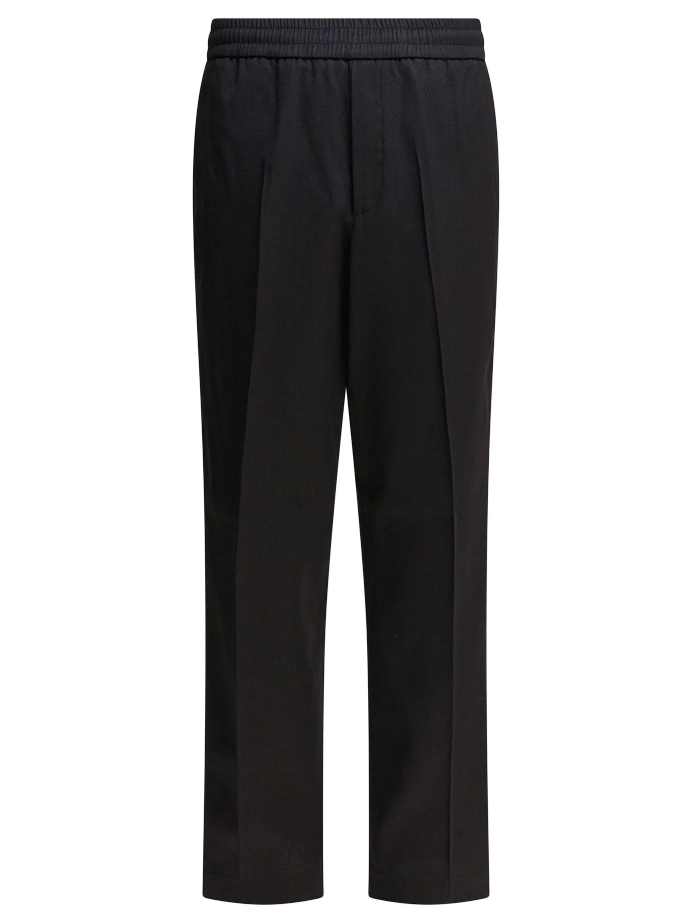 Wool Jogging Pants Trousers Nero