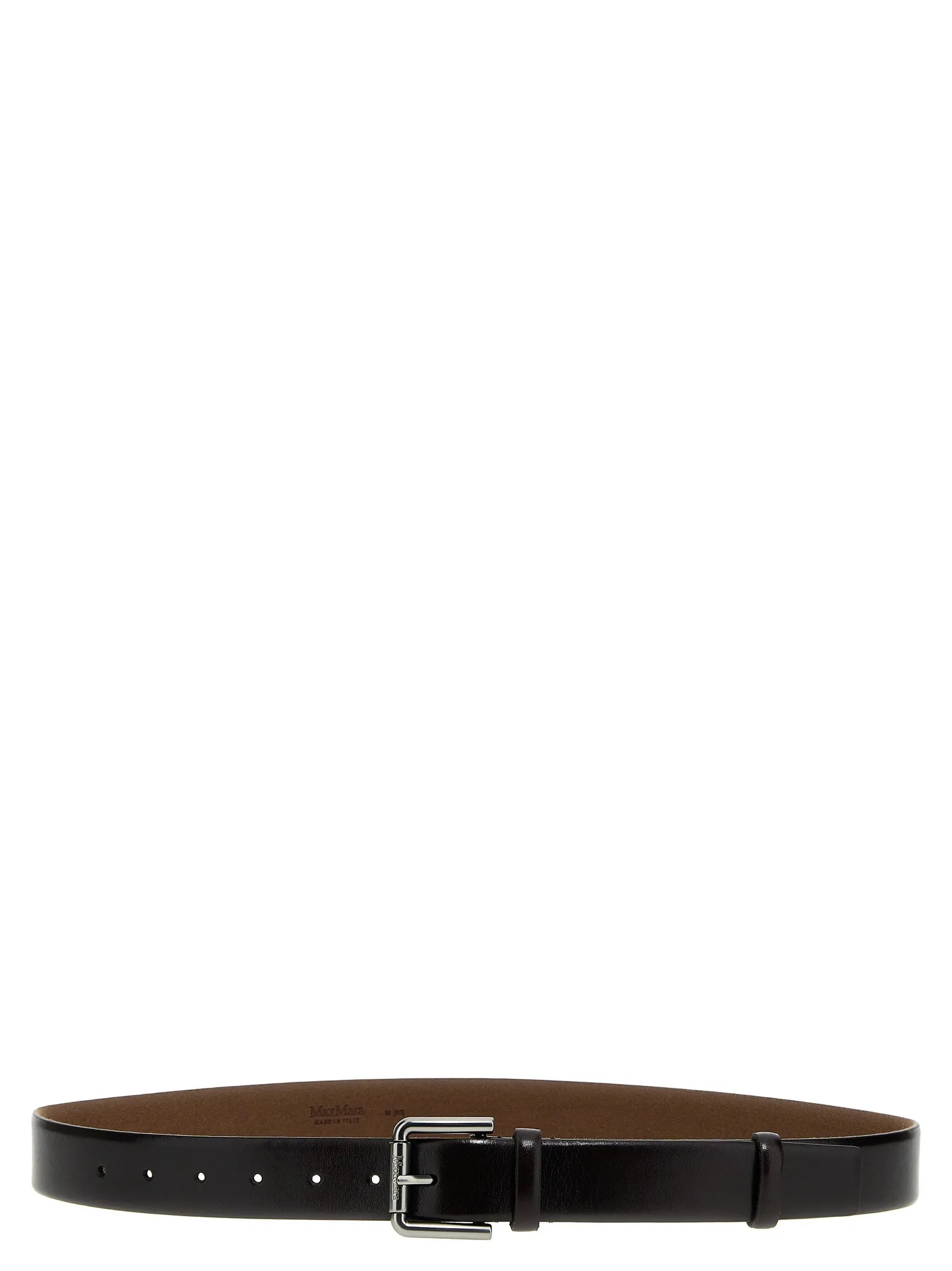 Buffered Leather Belt Cinture Marrone