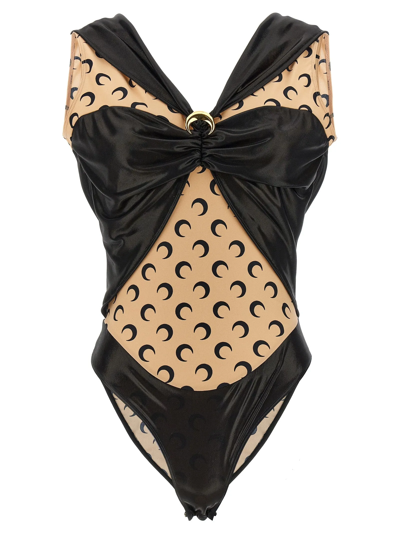 Logo Bodysuit Top Nero