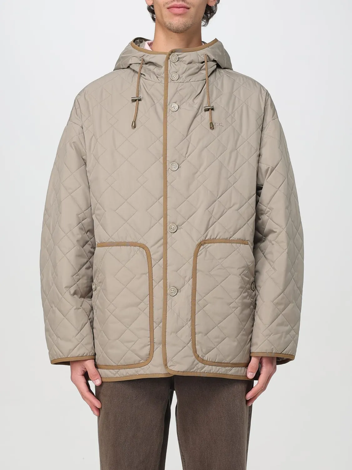 Giubbotto trapuntato A.P.C. in nylon riciclato trapuntato