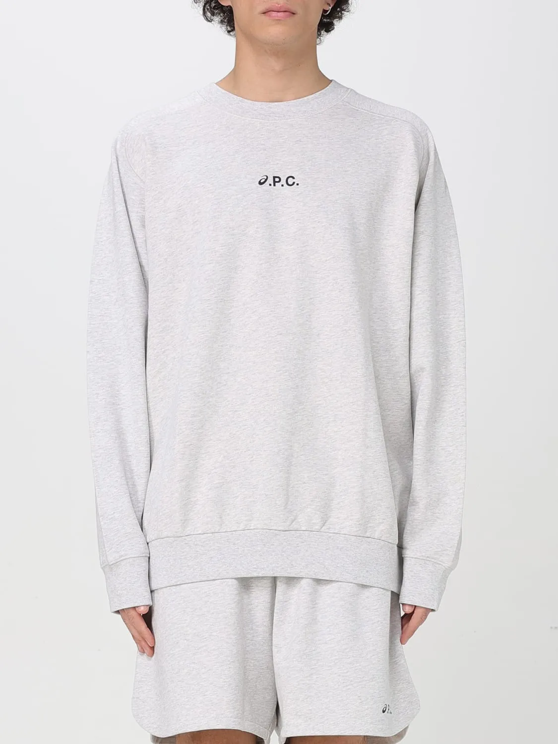 Felpa a girocollo con logo A.P.C.