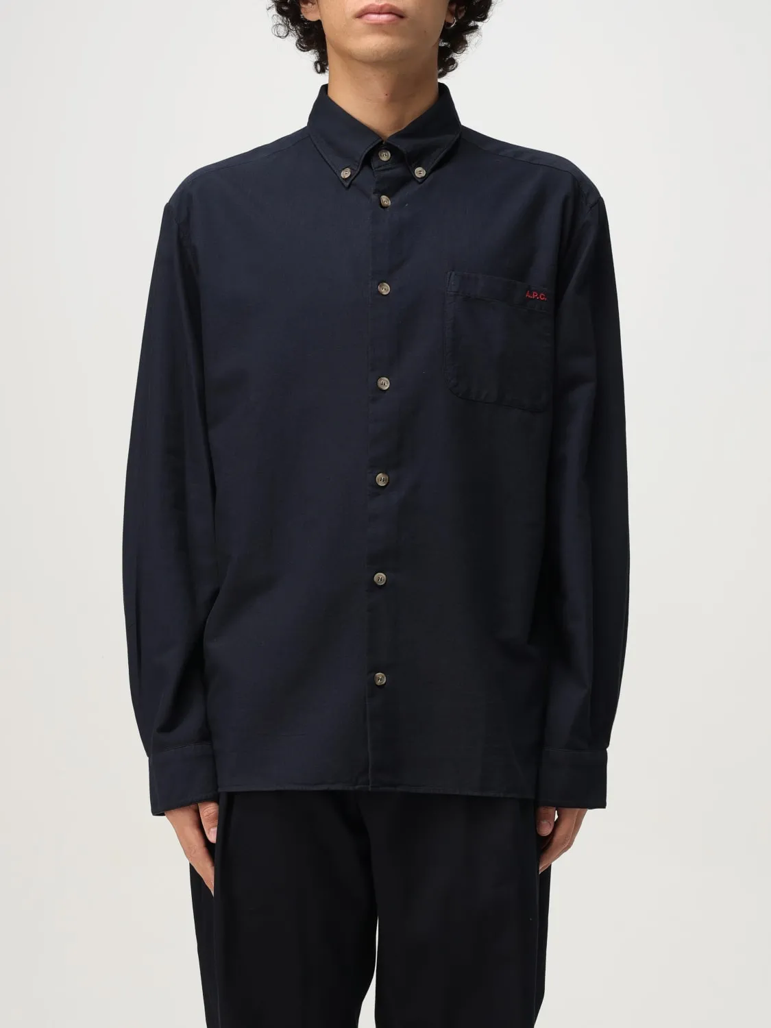 Camicia classica A.P.C. in cotone organico