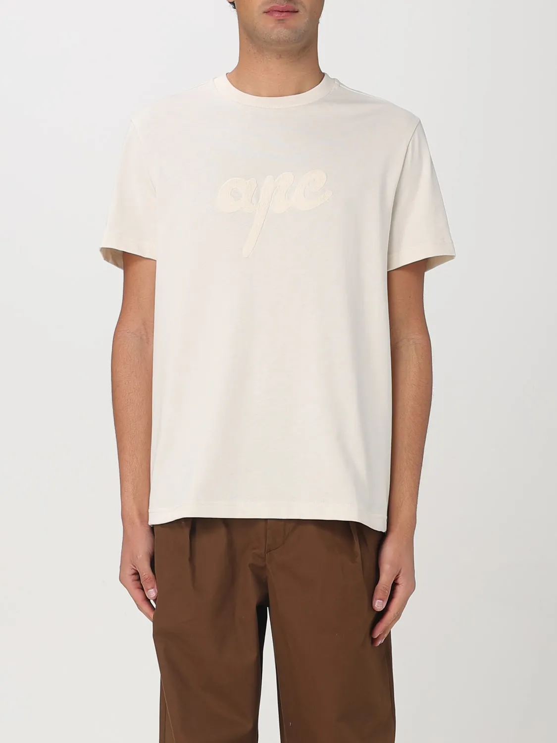 T-shirt basic con logo A.P.C.