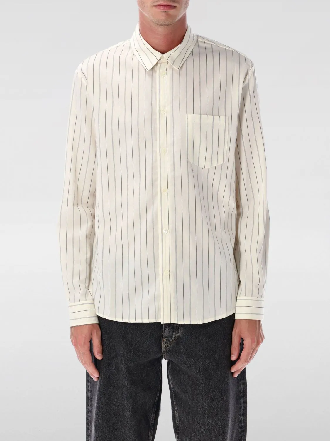 Camicia in misto cotone gessata A.P.C.