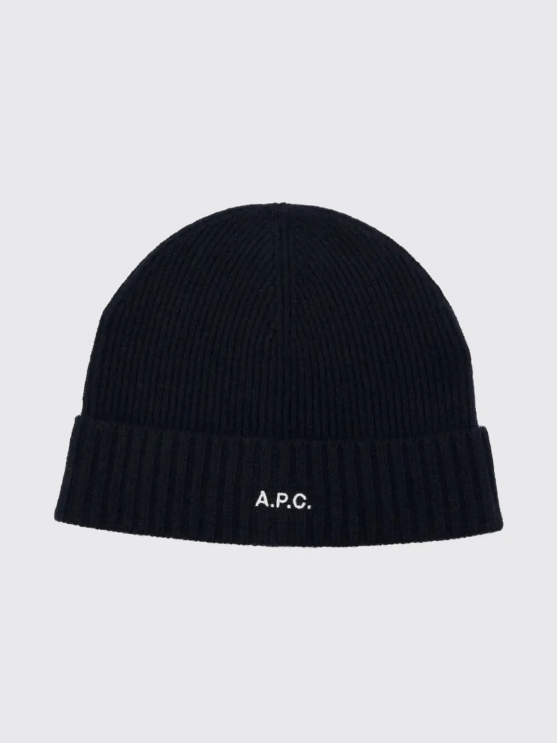 Cappello A.P.C. in lana a costine